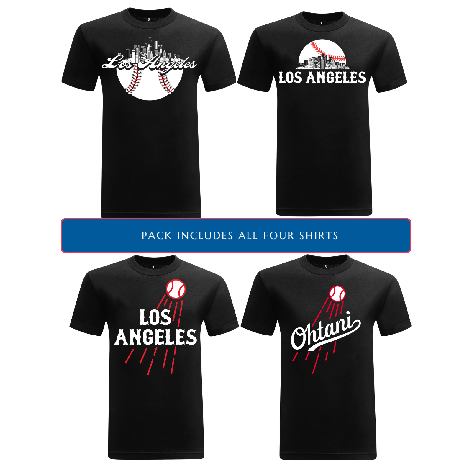 Los Angeles Baseball Shirt Bundle