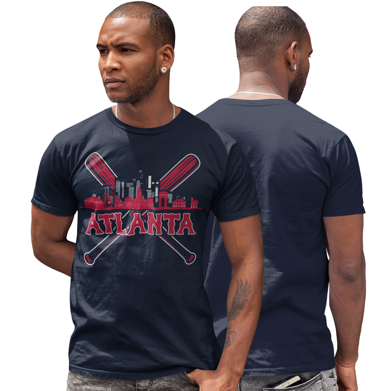 Atlanta Baseball Graphic Tee- 2-in-1 T-Shirt Deal