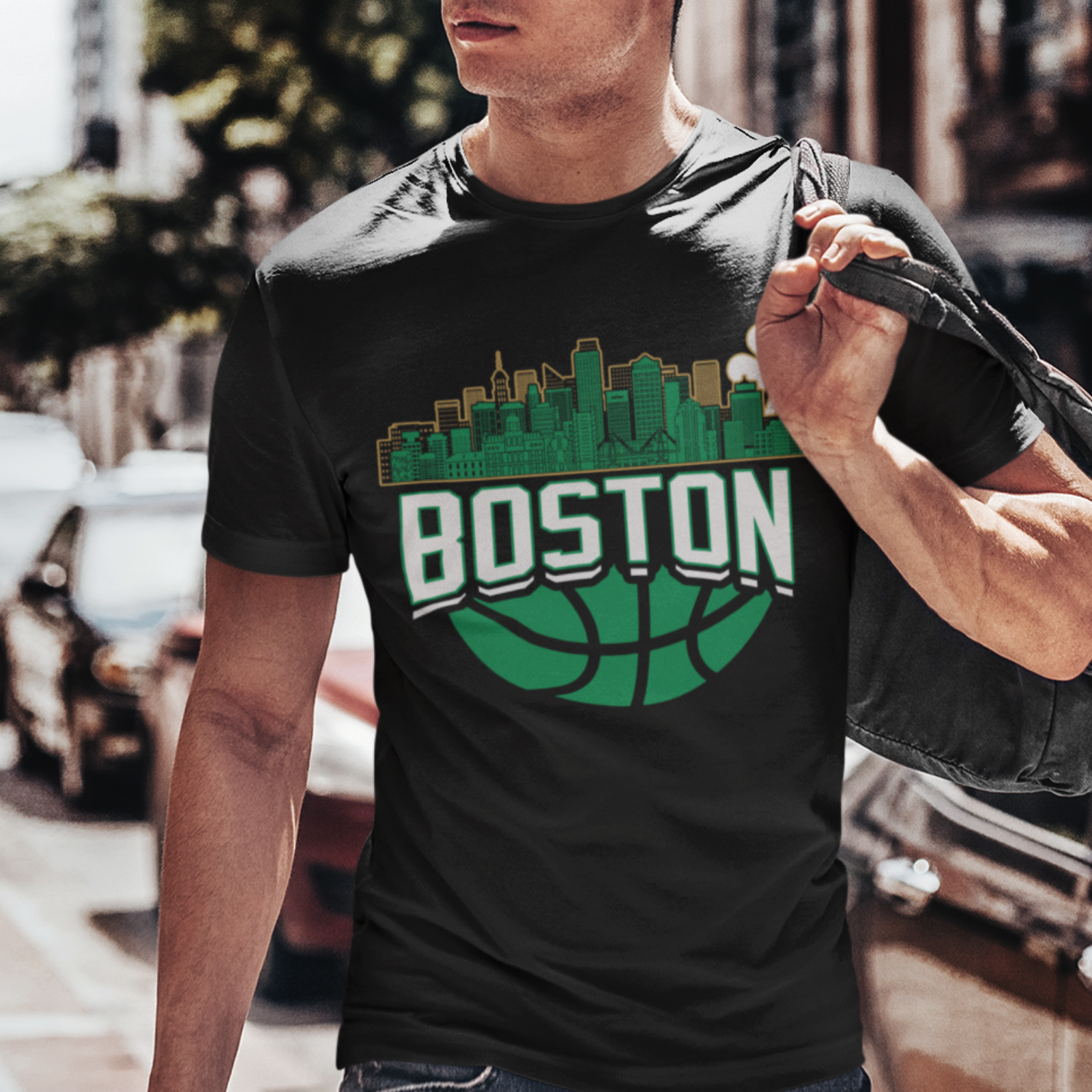 Boston Basketball 4-Pack Shirt Bundle – Black & Green