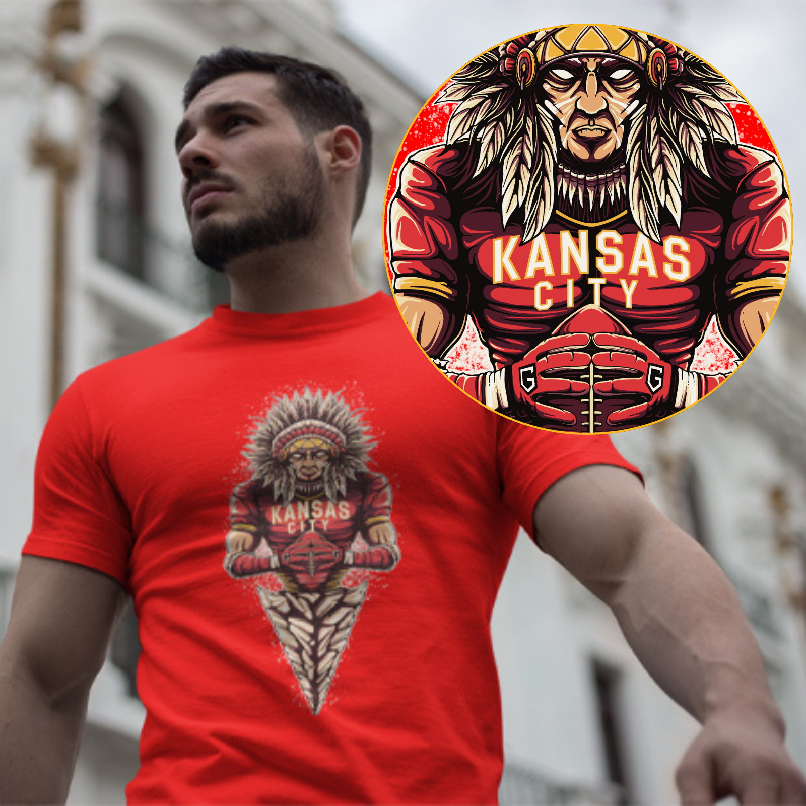 Kansas City Football 3-Pack Shirt Bundle – Red