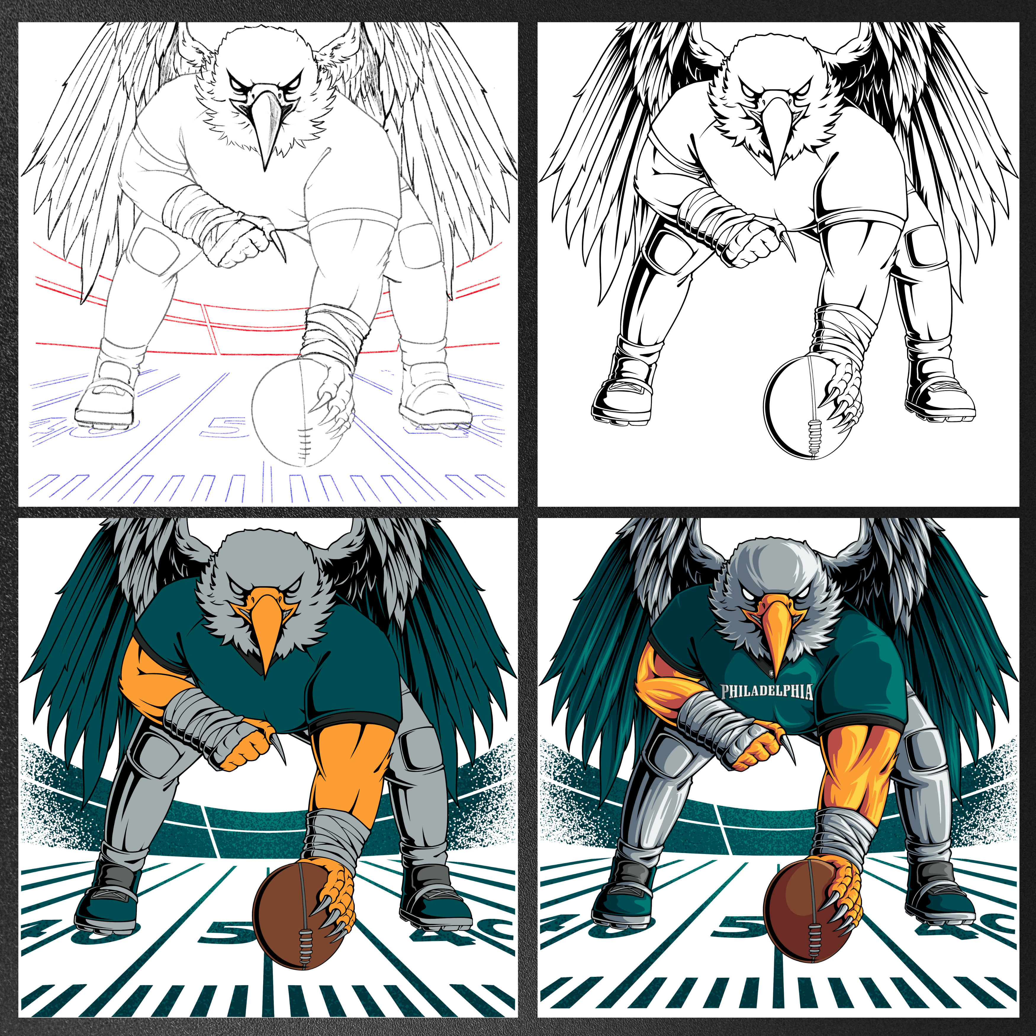 Philadelphia Football Snap Men's Graphic T-Shirt