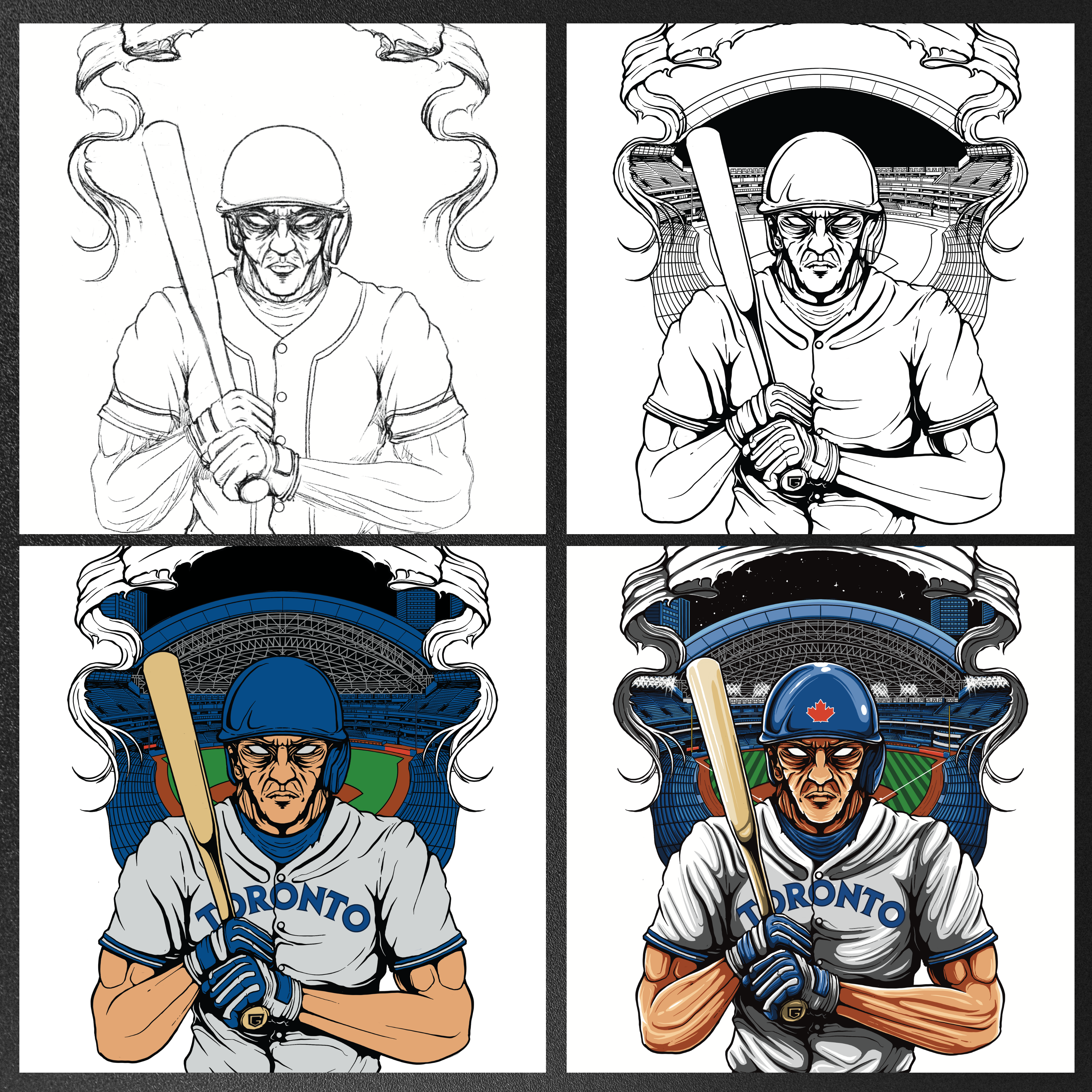 Toronto Baseball Men's Graphic Sweatshirt