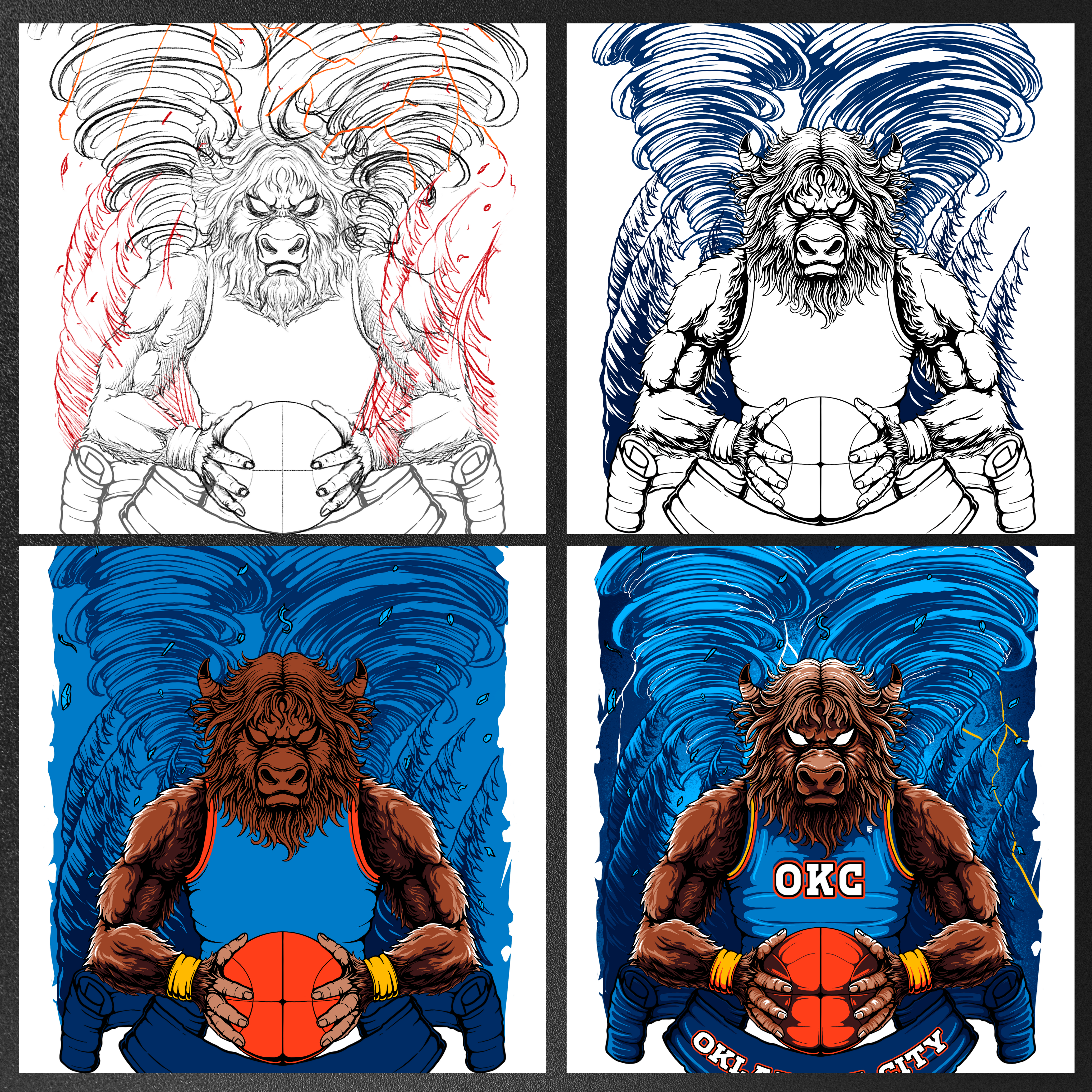Oklahoma City Basketball Men's T-Shirt