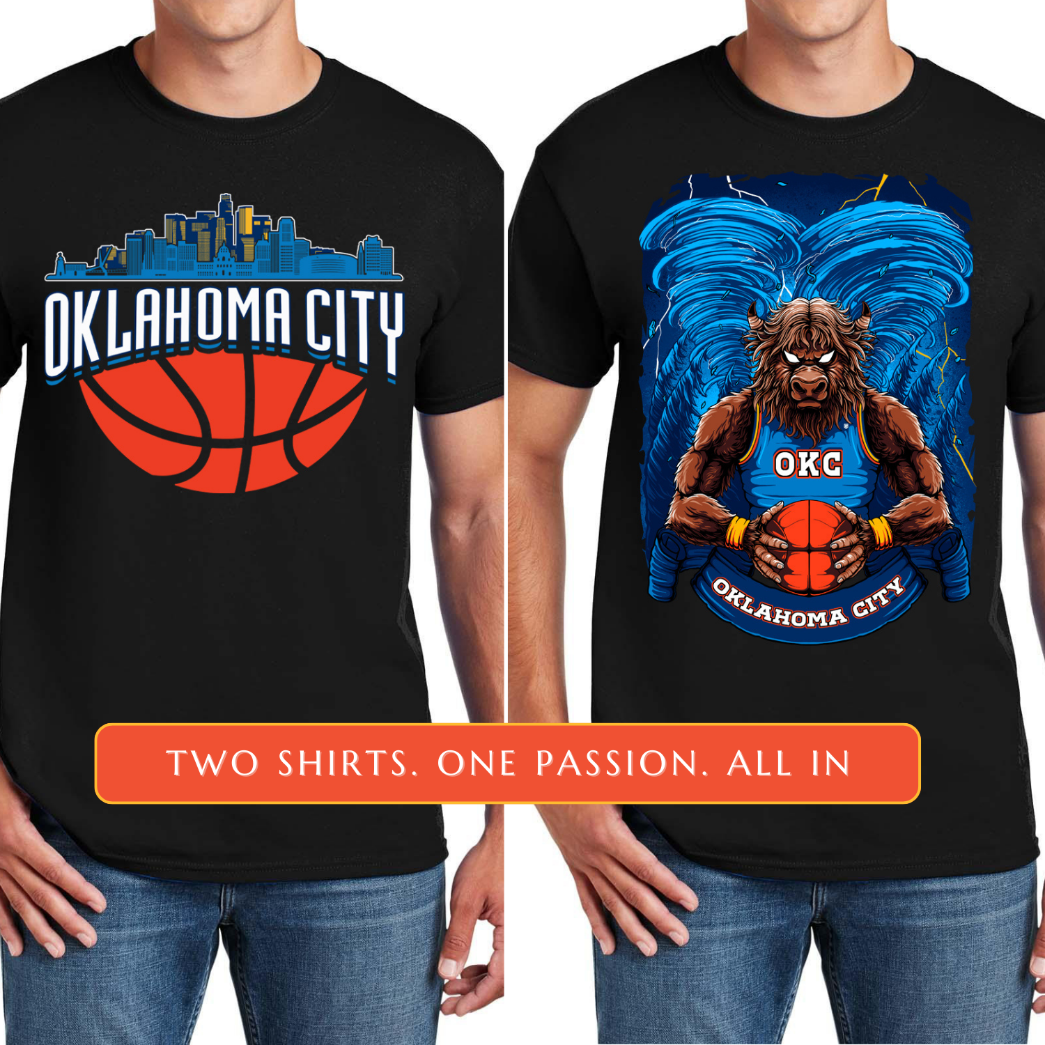 Oklahoma City Basketball 2-Pack Shirt Bundle