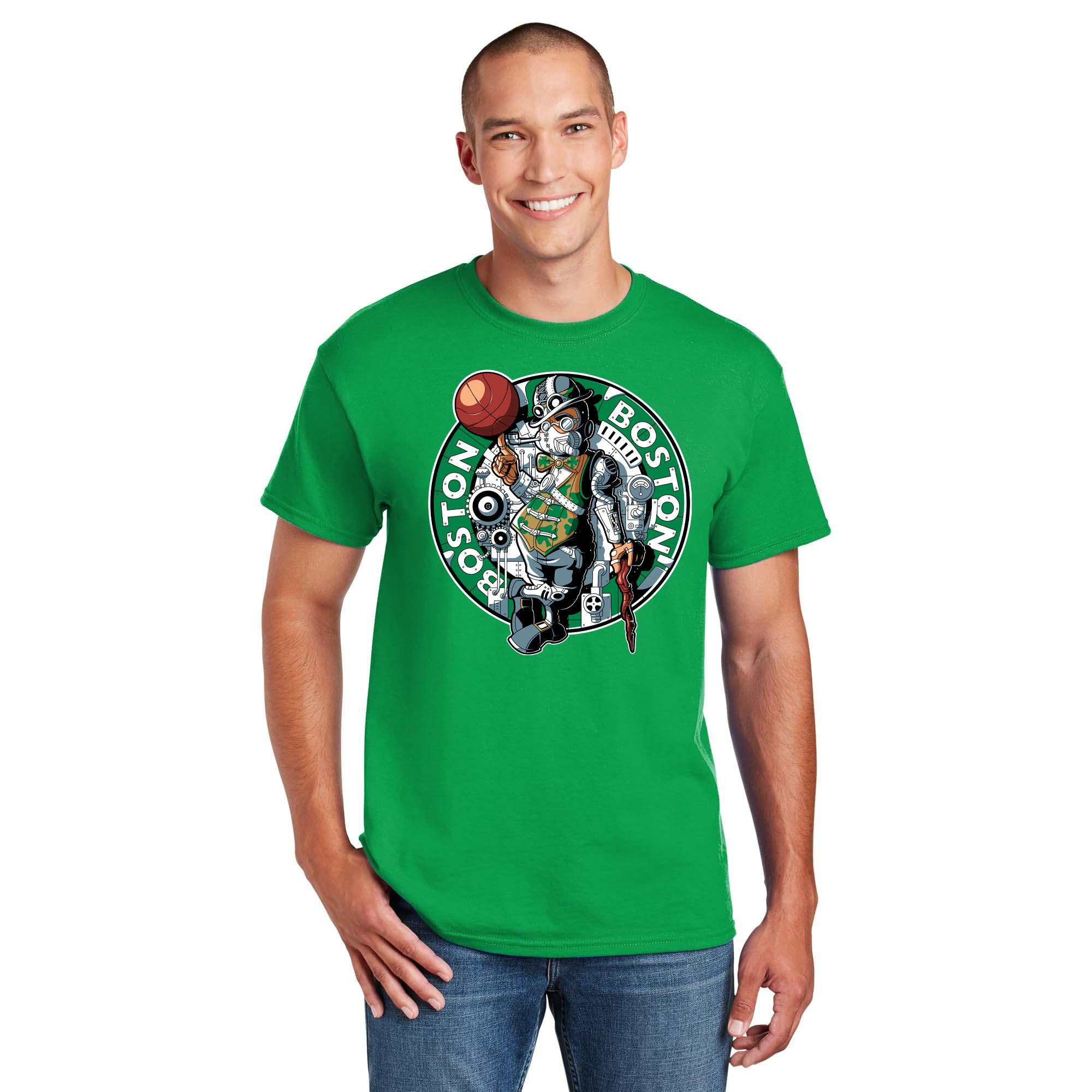 Boston Steampunk Basketball Men's T-Shirt