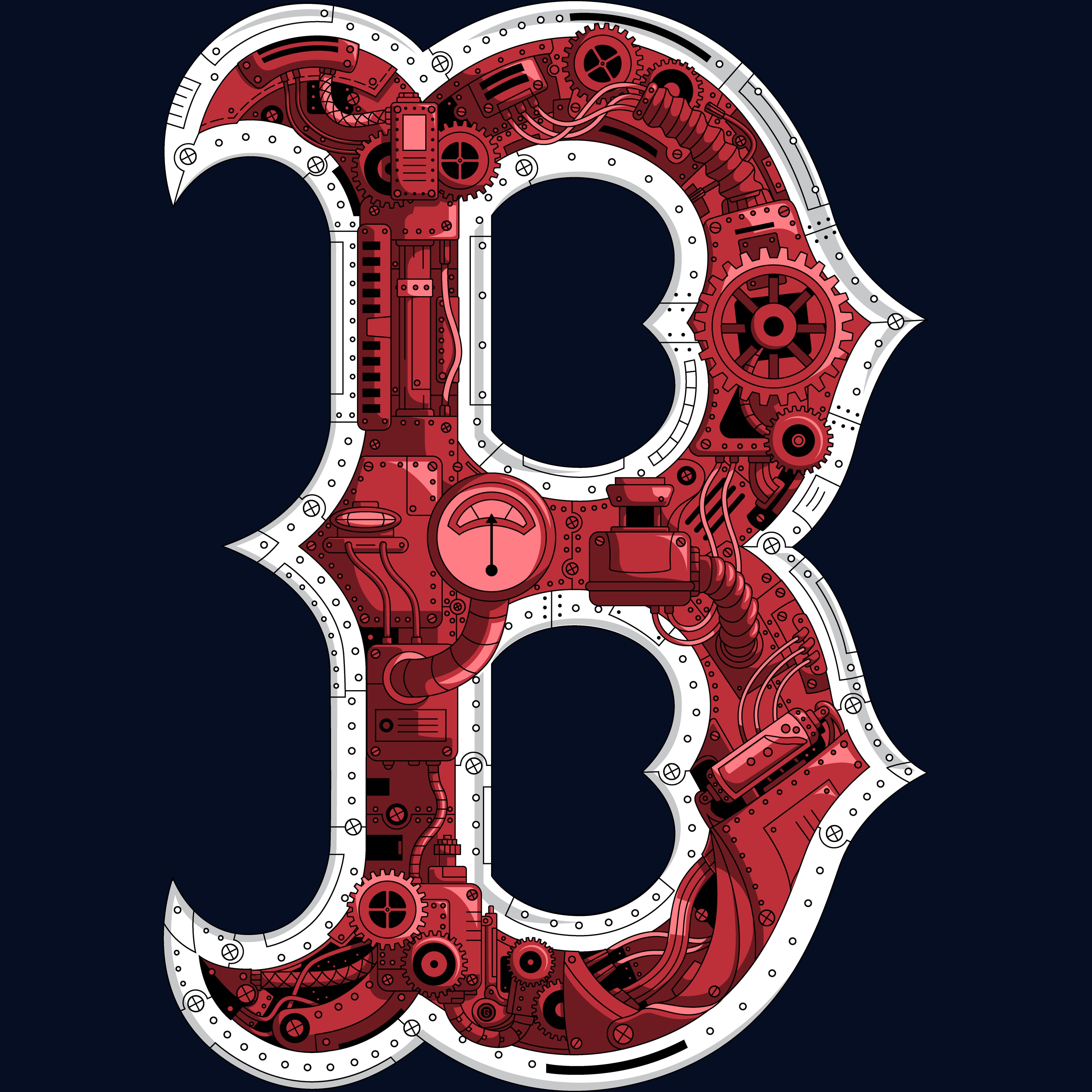 Boston Steampunk Baseball Men's T-Shirt