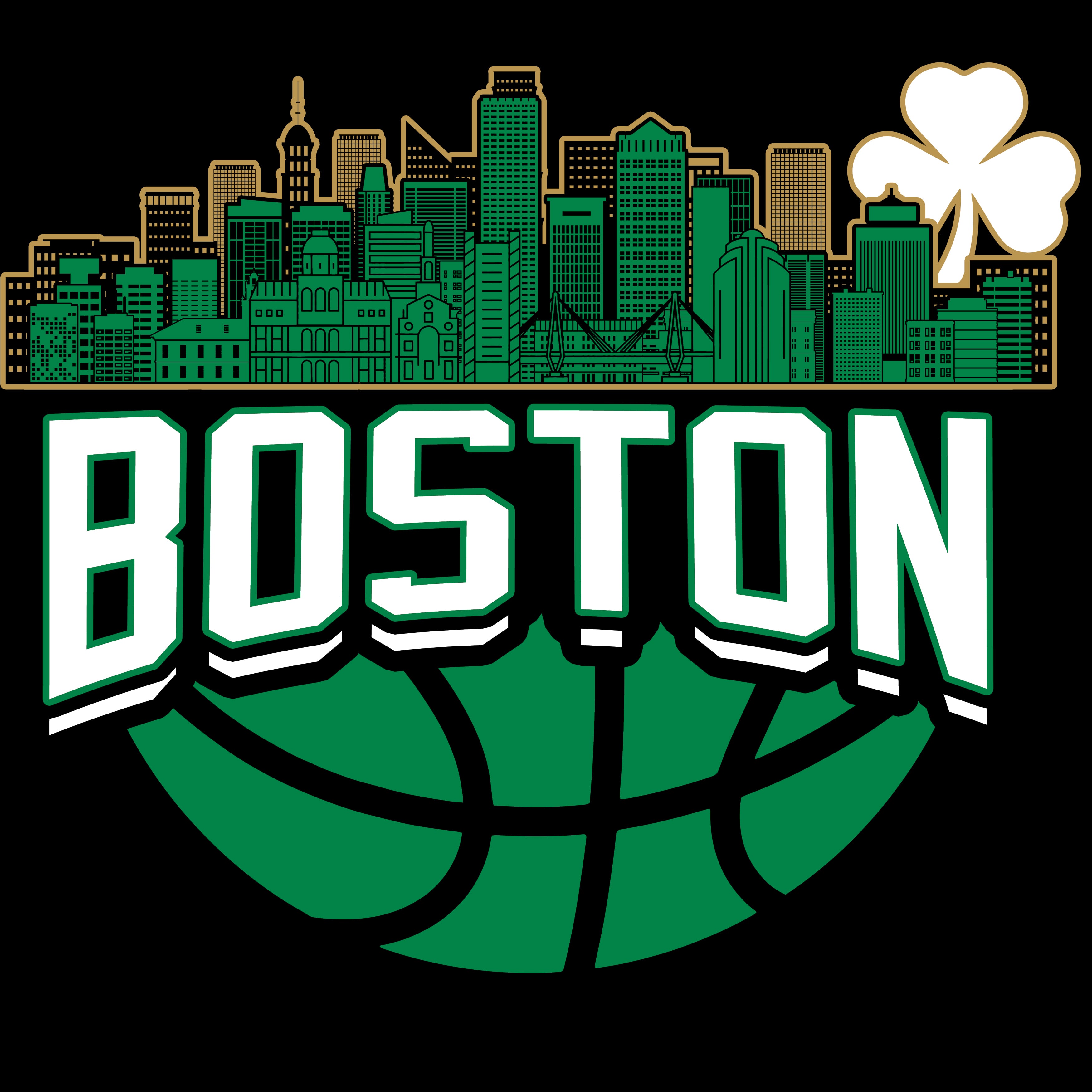 Boston Basketball Skyline Men's T-Shirt