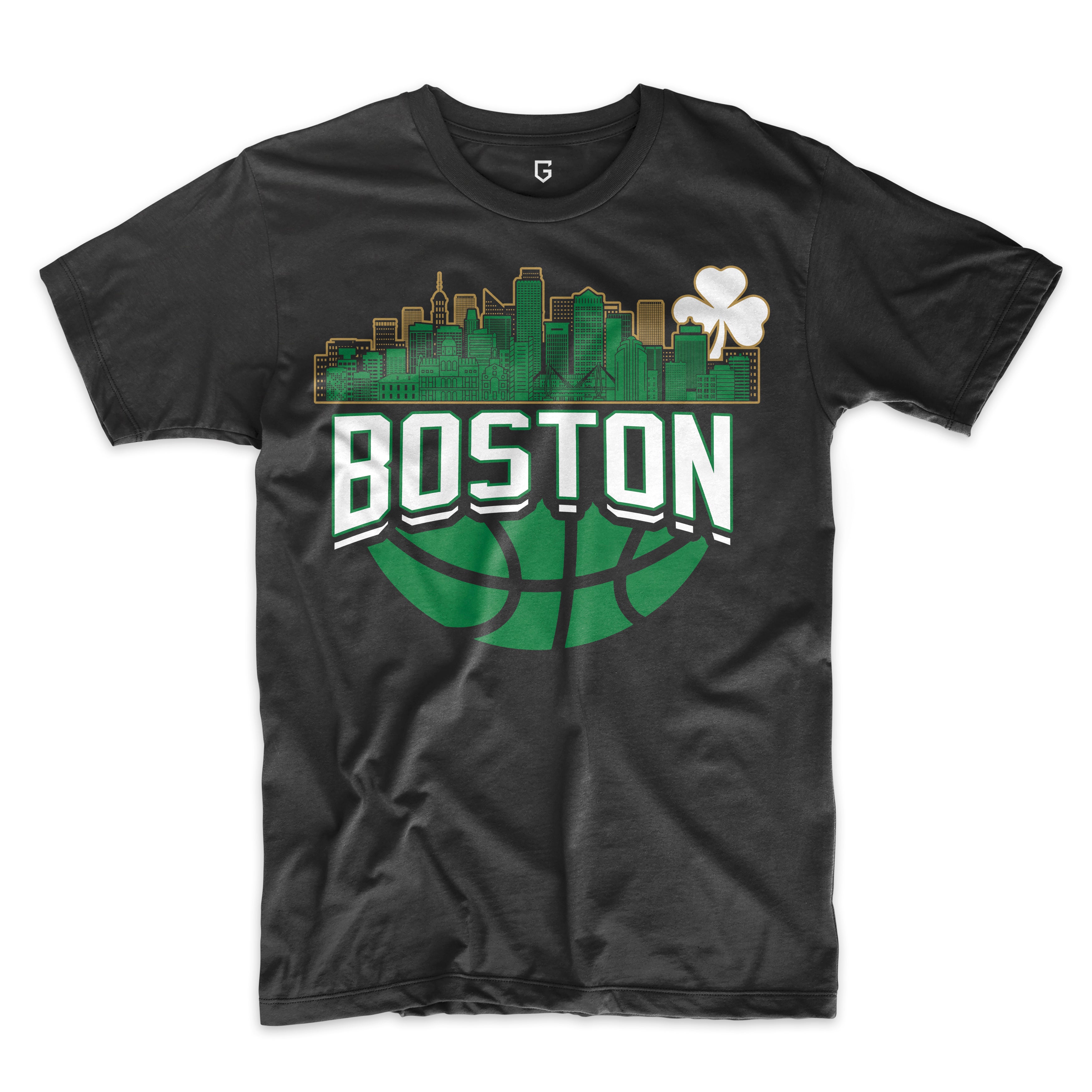 Boston Basketball Skyline Men's T-Shirt