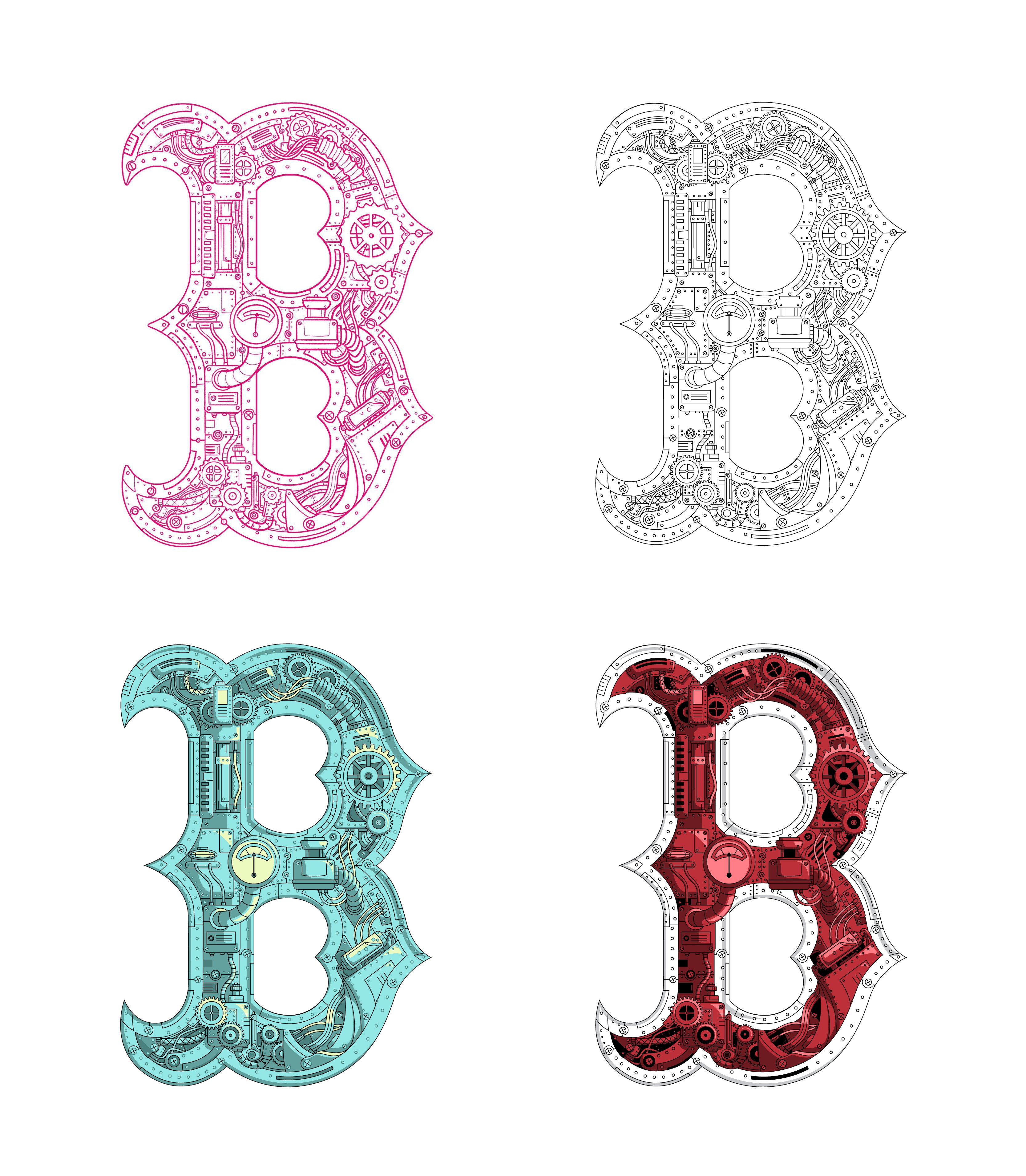 Boston Steampunk Baseball Men's T-Shirt