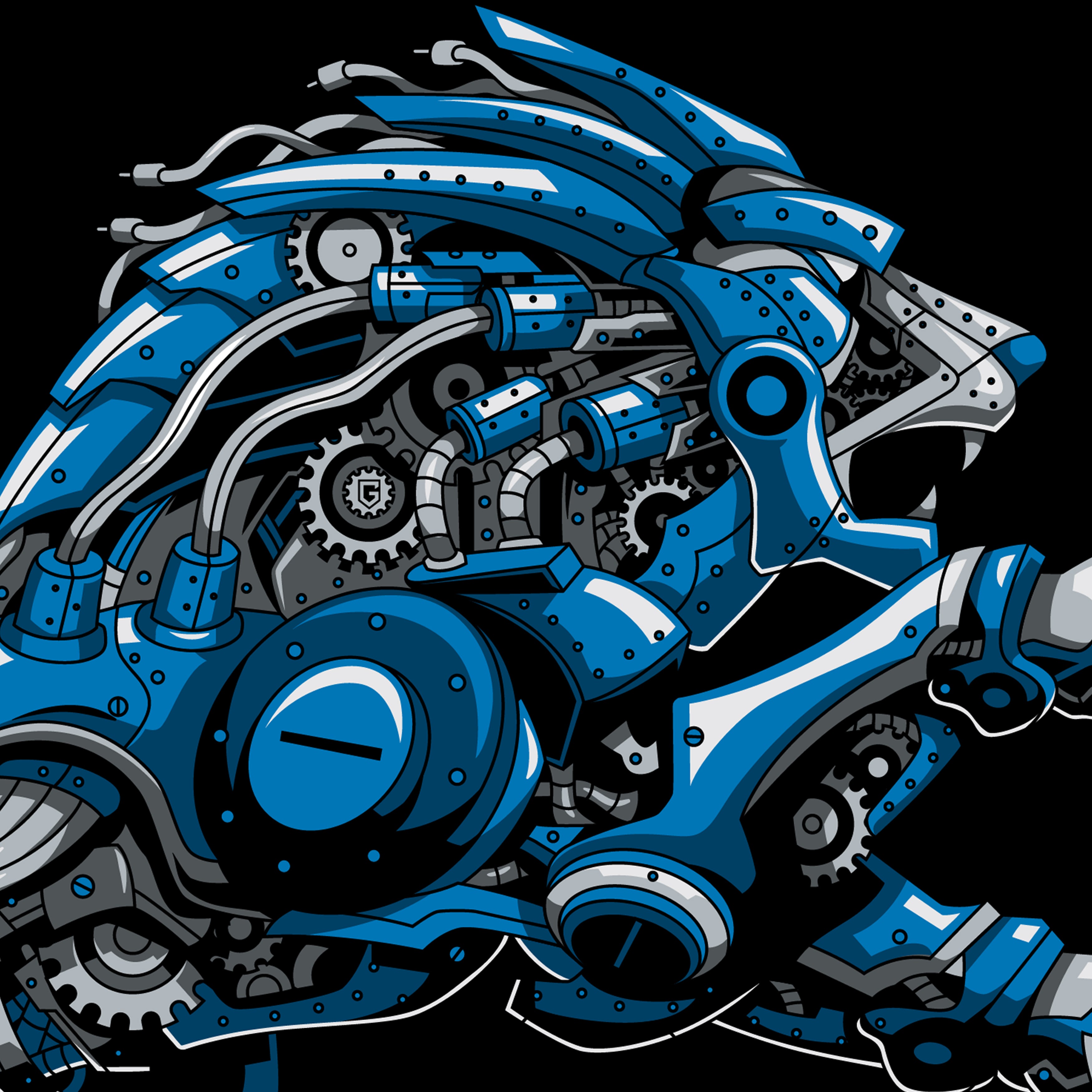 Detroit Steampunk Football Men's T-Shirt