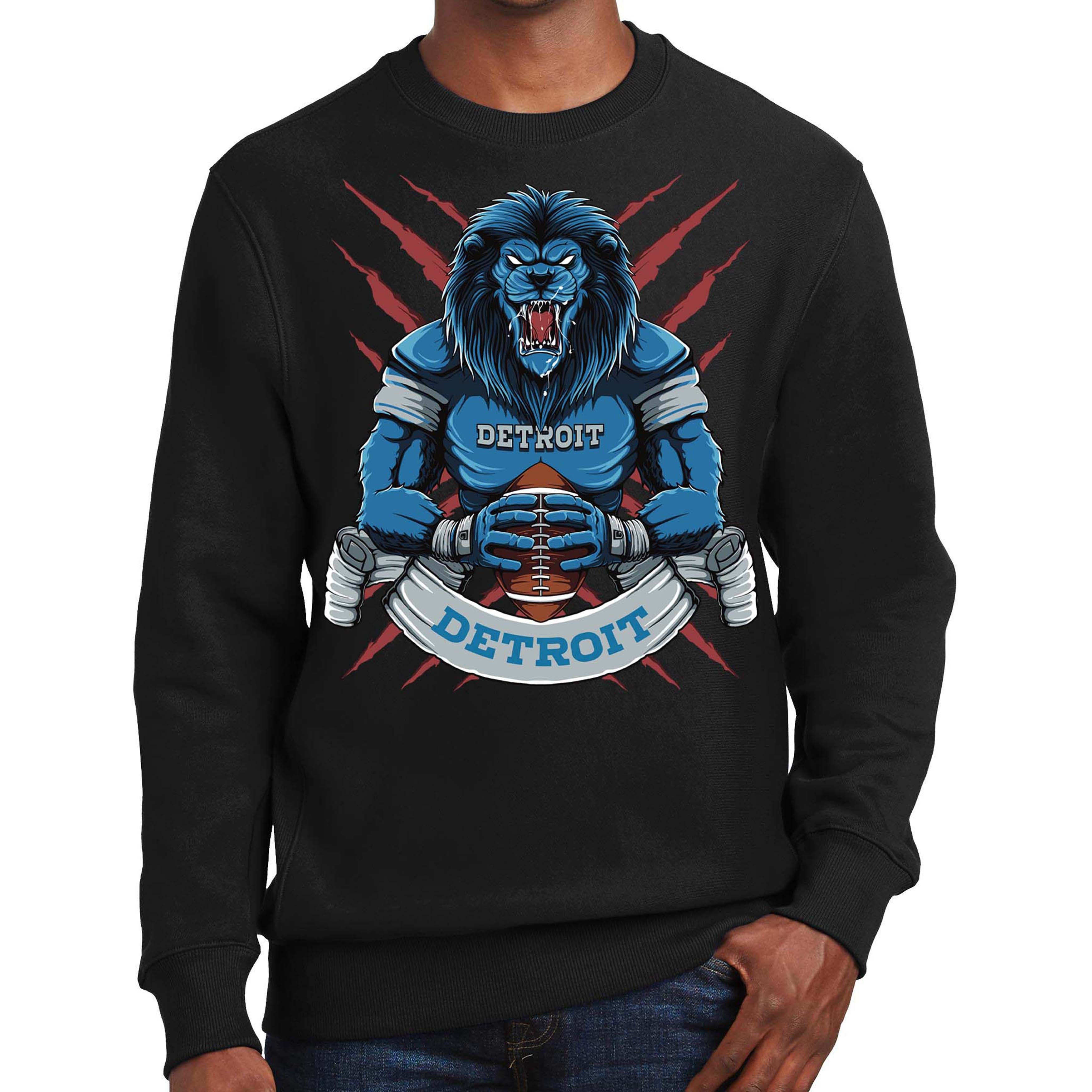 Detroit Football Men's Graphic Sweatshirt