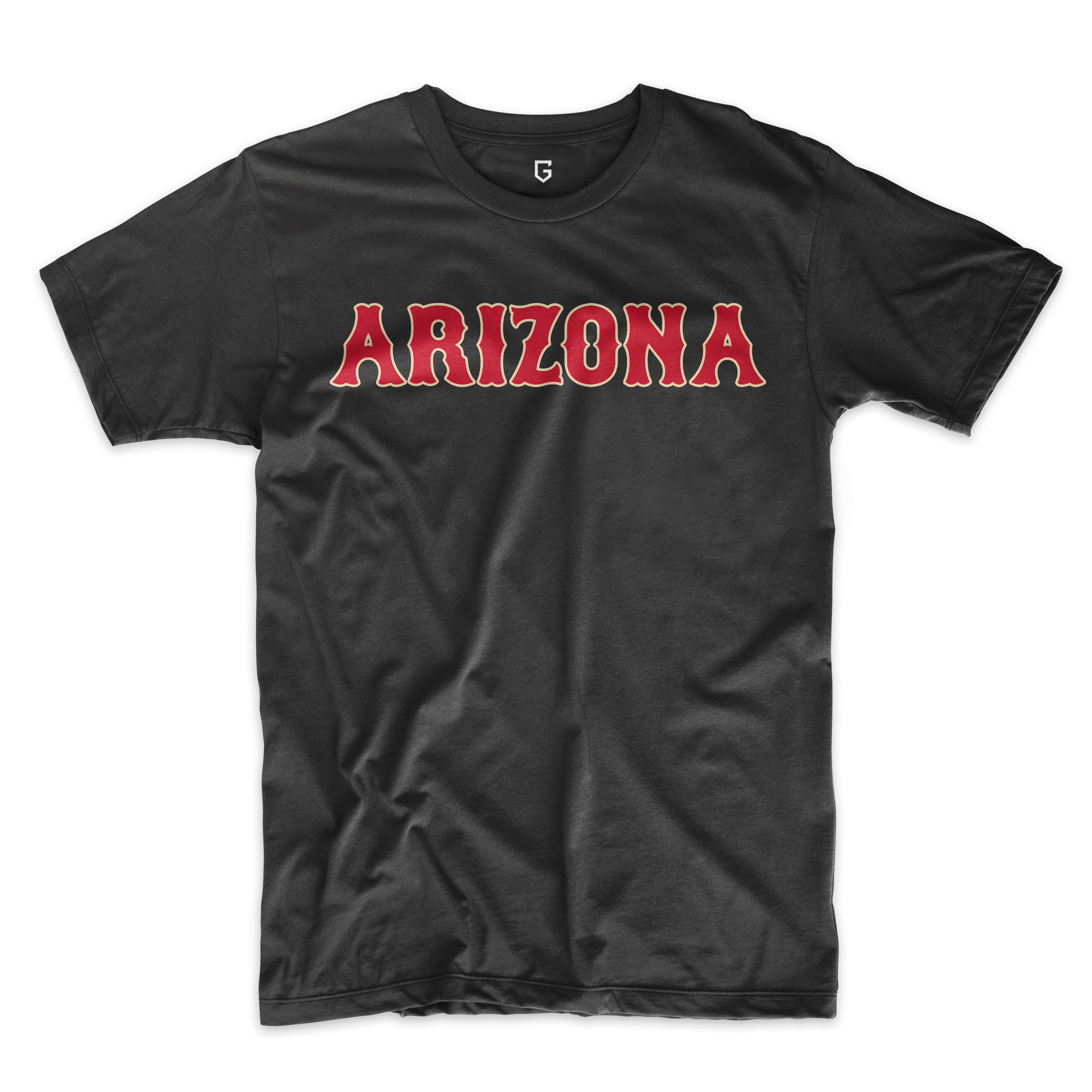 Game Garment Baseball Team Fan Sports Short Sleeve Crewneck T Shirts - Arizona