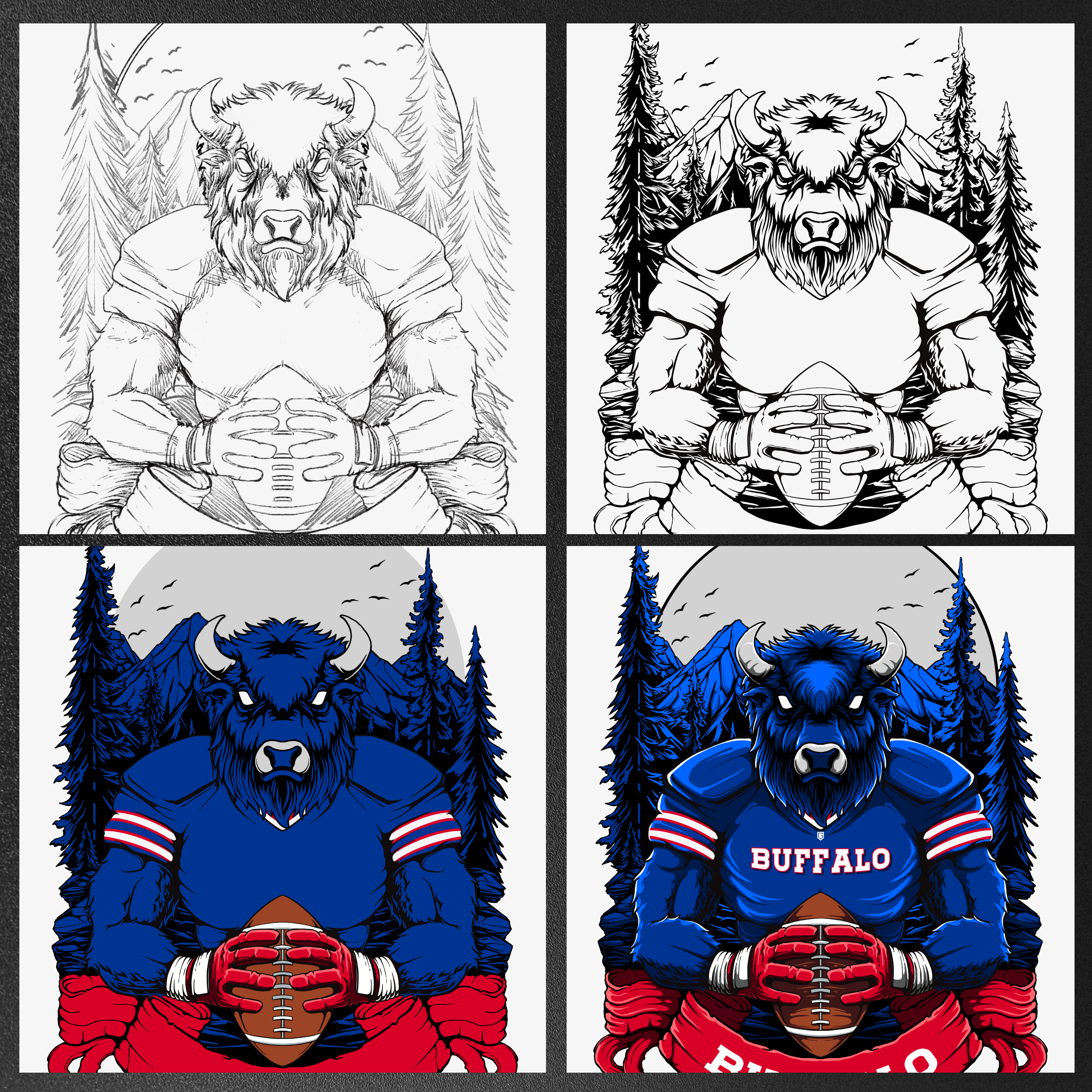 Buffalo Football Men's Graphic Sweatshirt