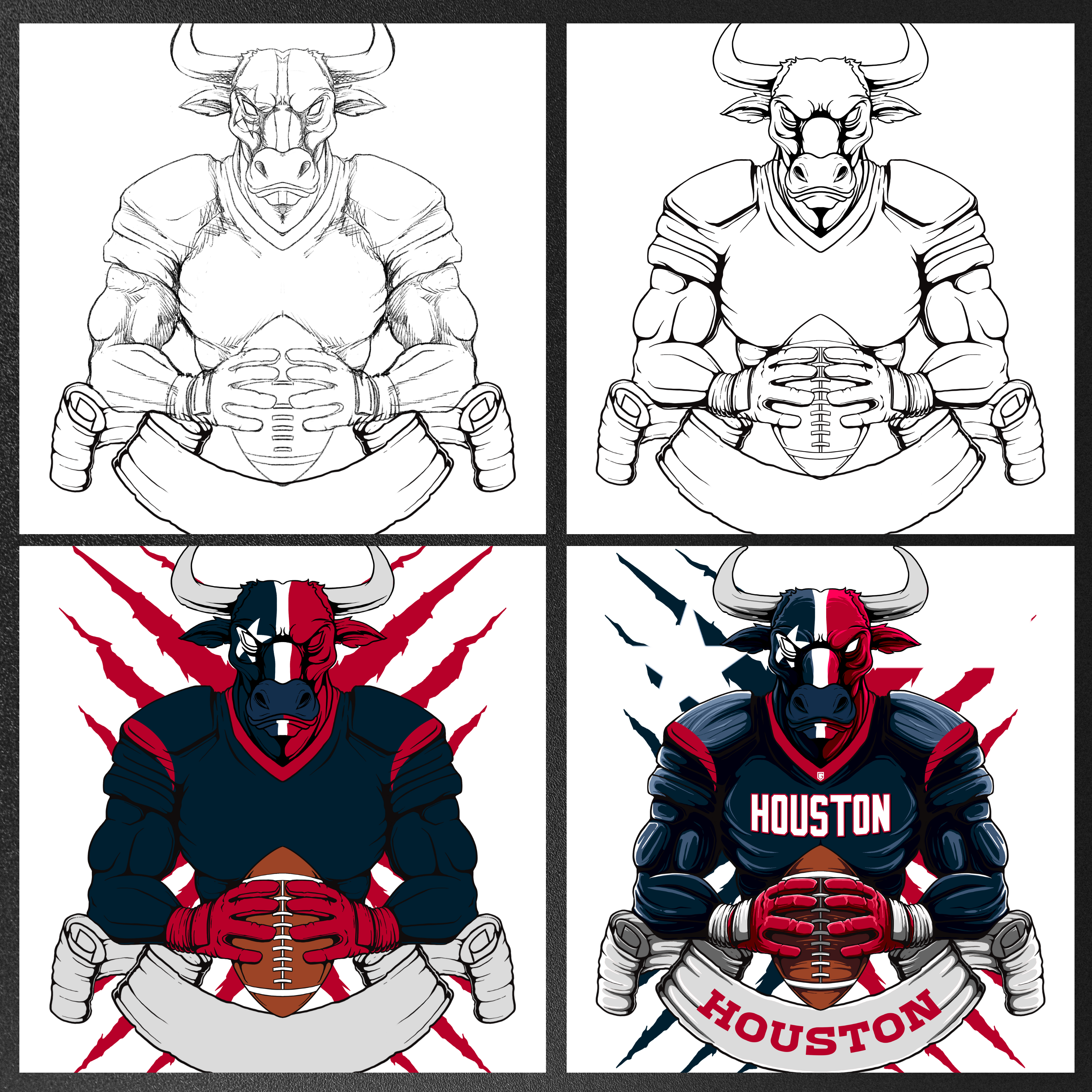 Houston Football Hoodies
