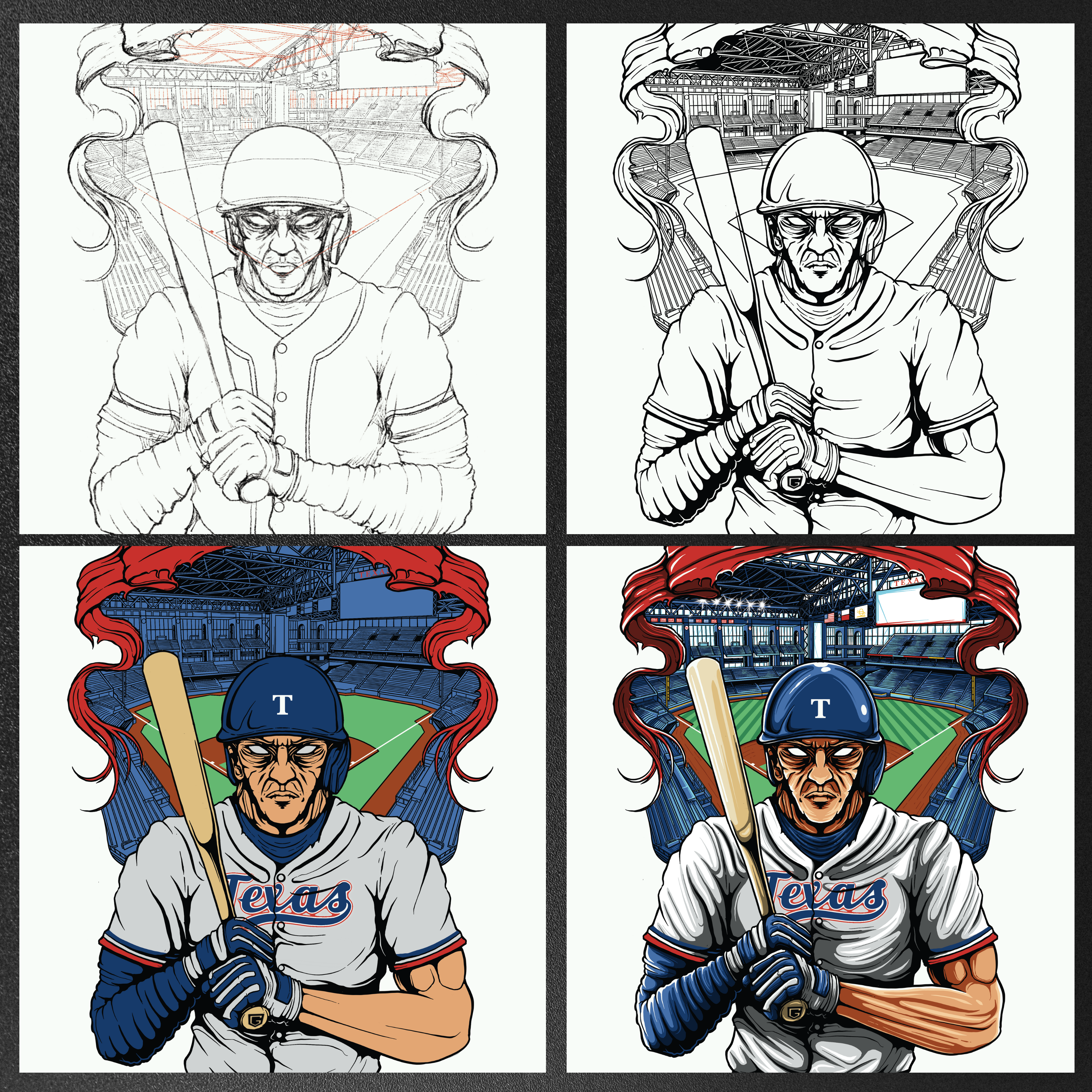 Texas Baseball Men's T-Shirt