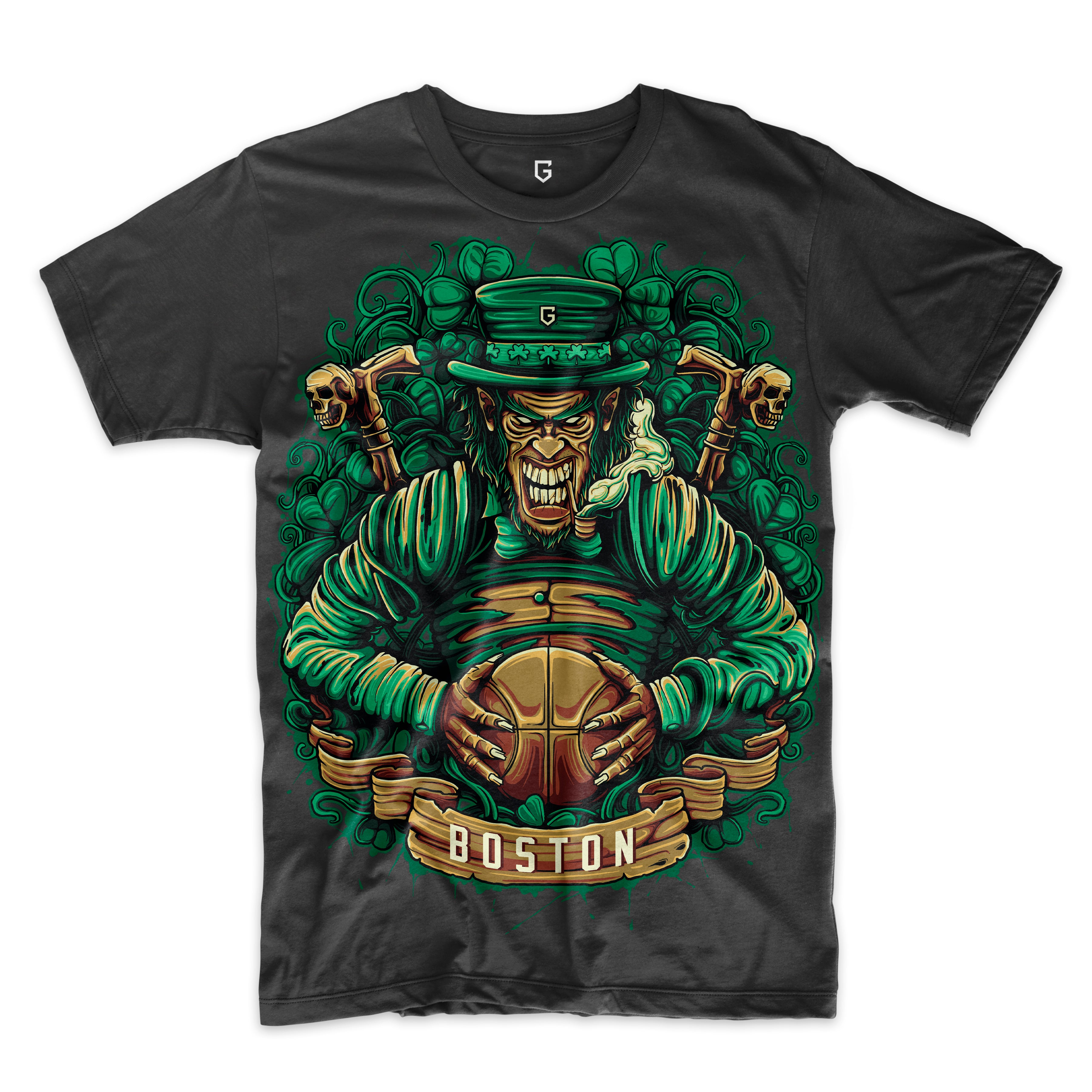 Boston Basketball 4XL 5XL Men's T-Shirt