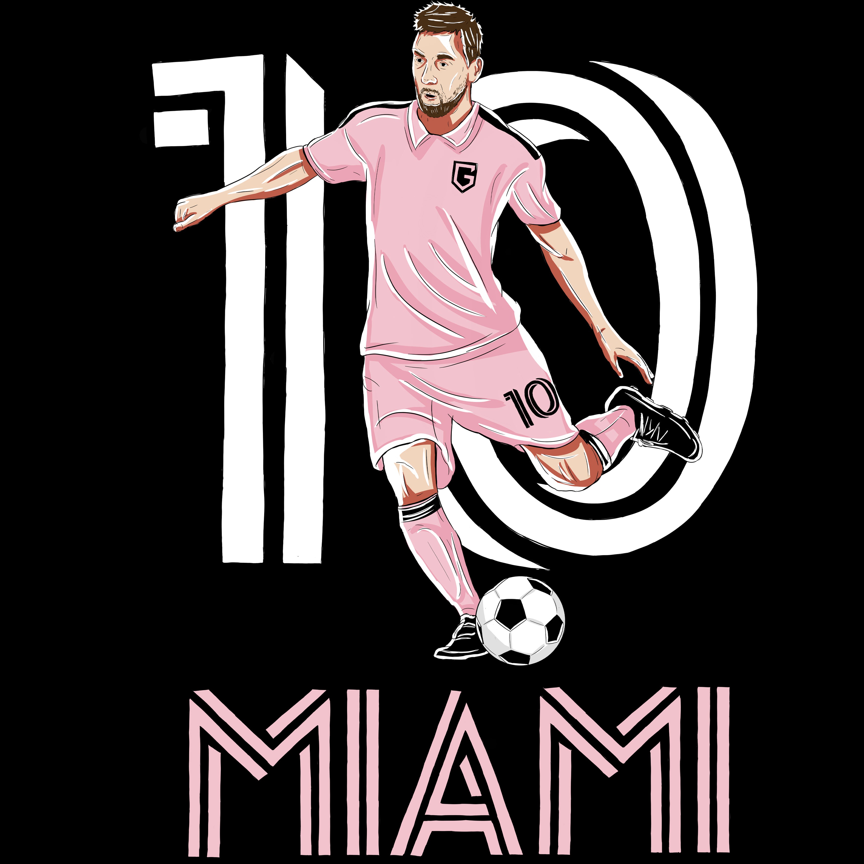 Miami Soccer #10 Men's T-Shirt