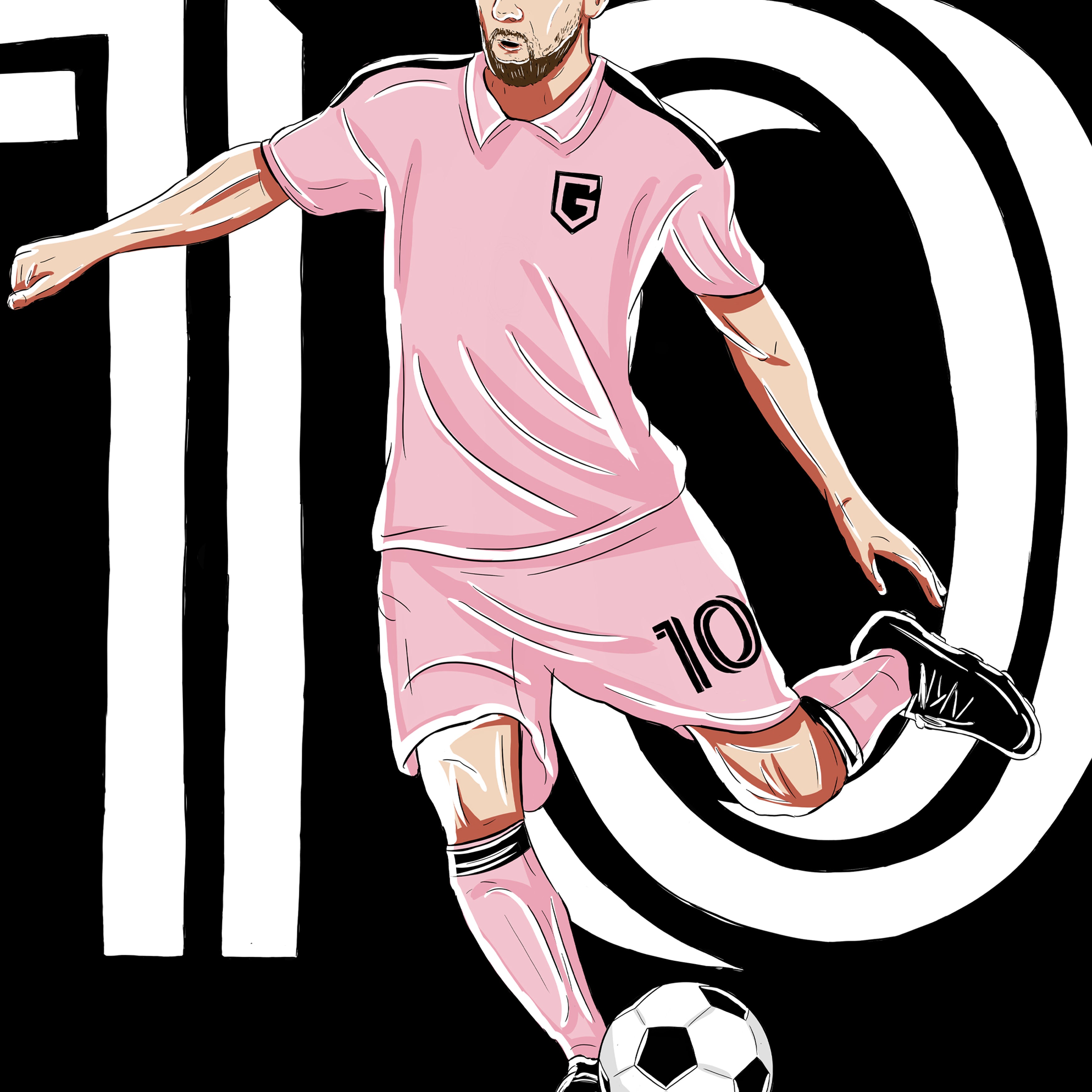 Miami Soccer #10 Men's T-Shirt