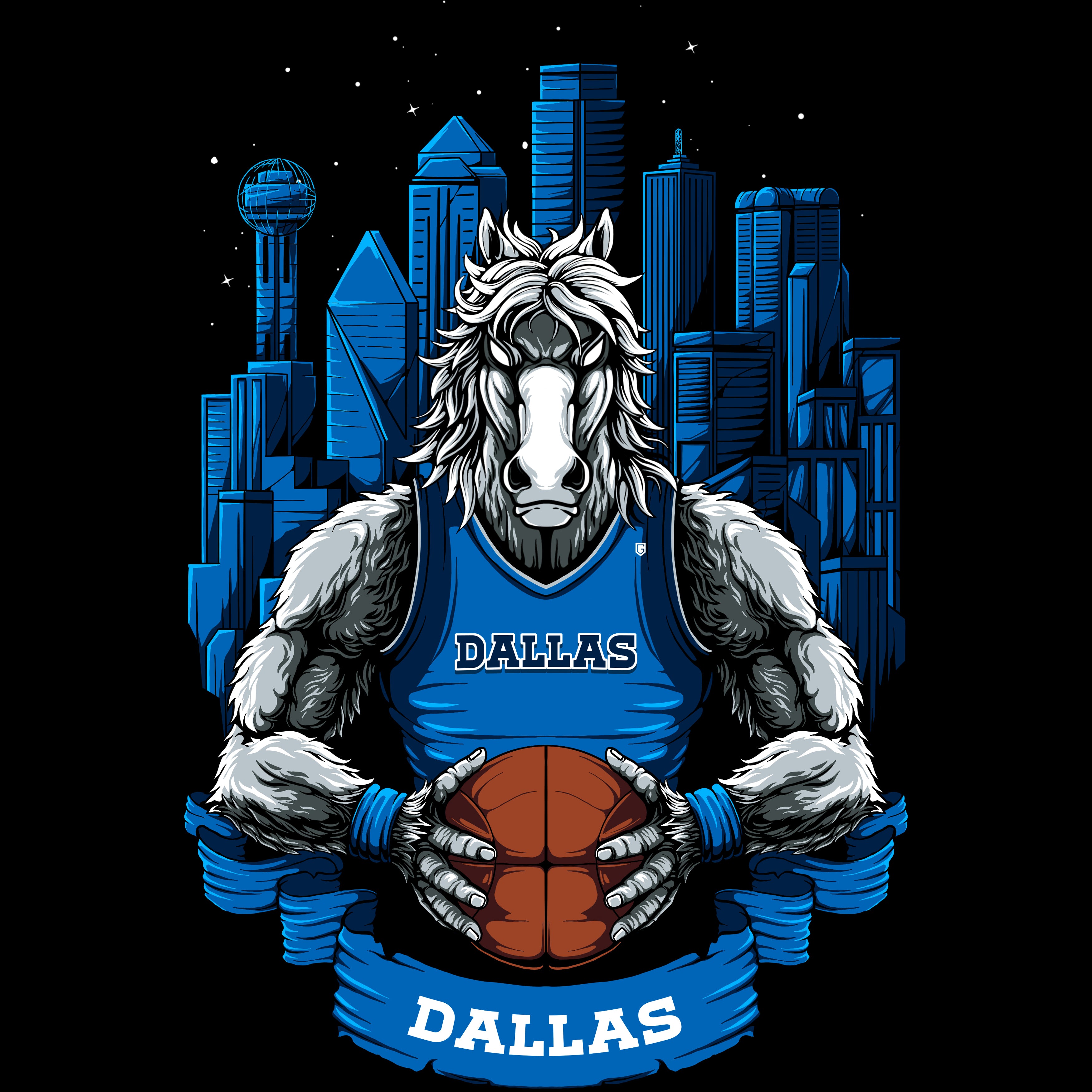 Dallas Basketball Men's T-Shirt