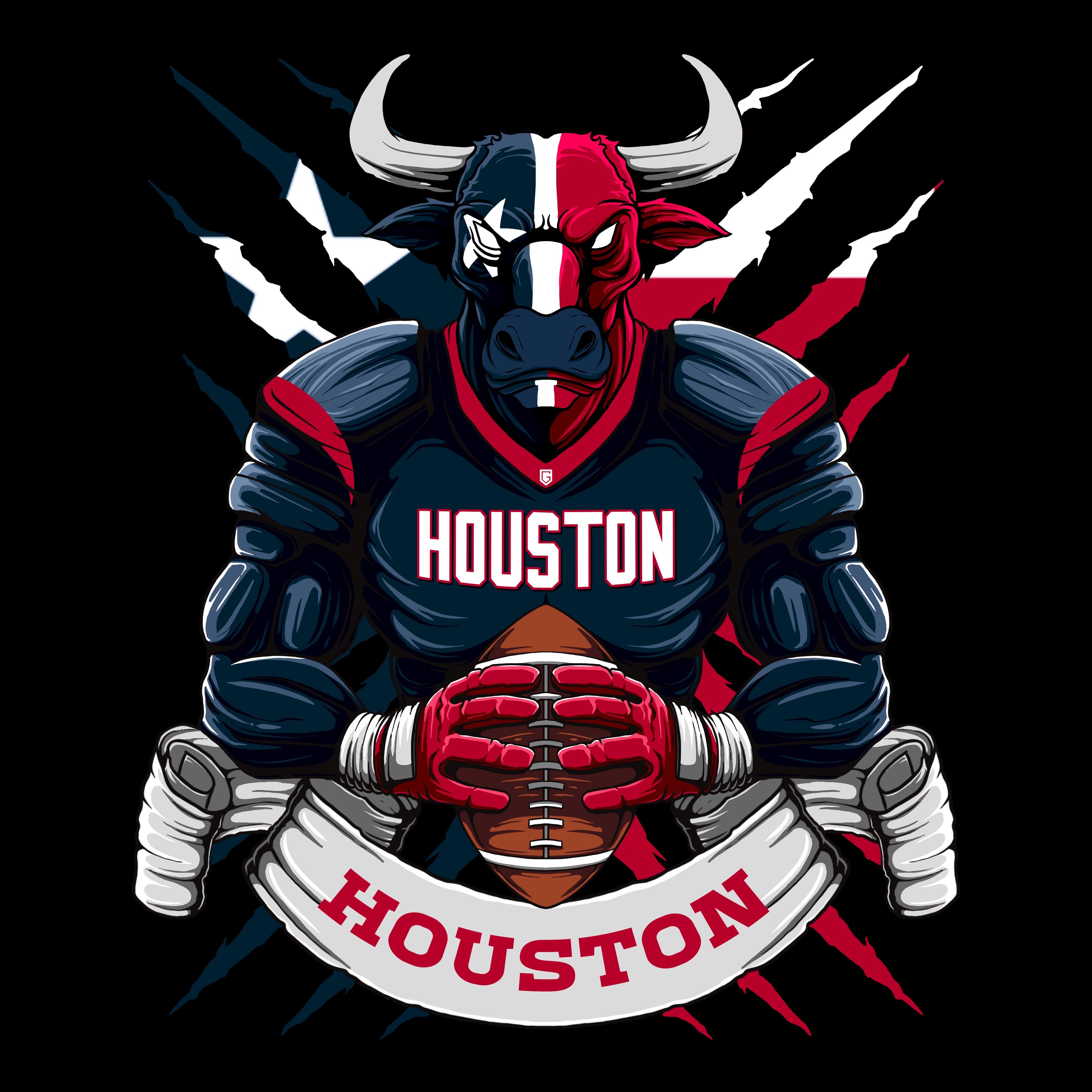 Houston Football Men's T-Shirt