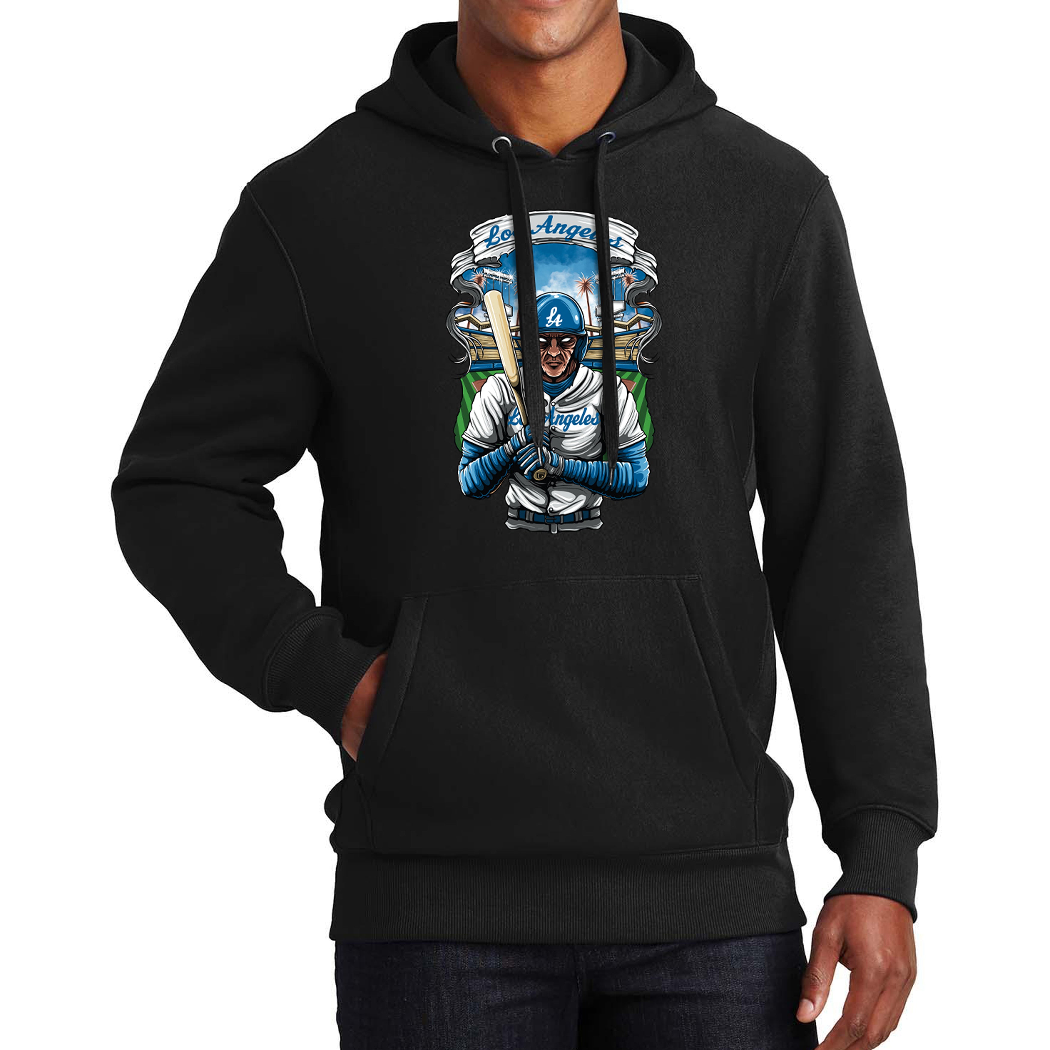 Los Angeles Baseball Men's Graphic Hoodie