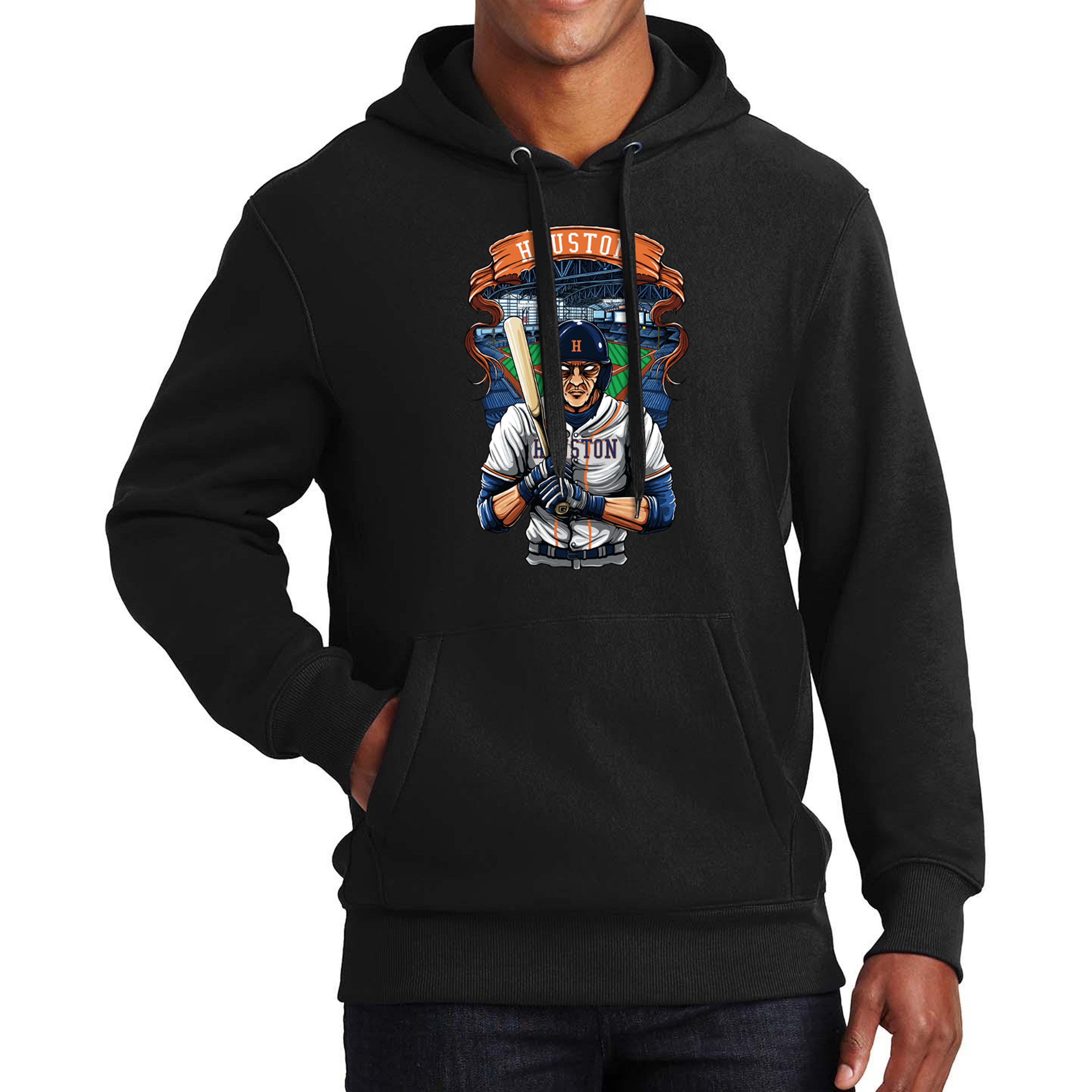 Houston Baseball Men's Graphic Hoodie