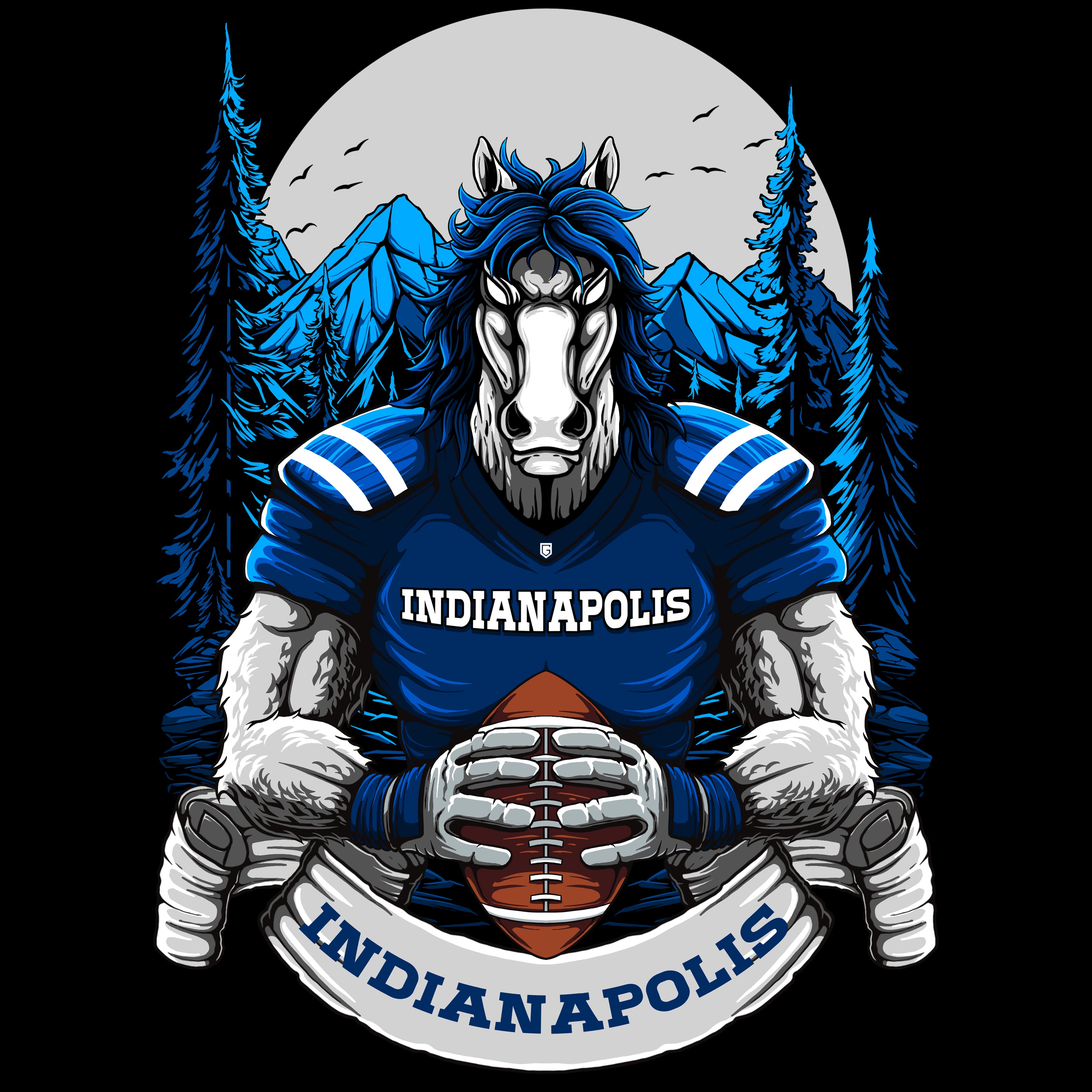 Indianapolis Football Men's Graphic Hoodie