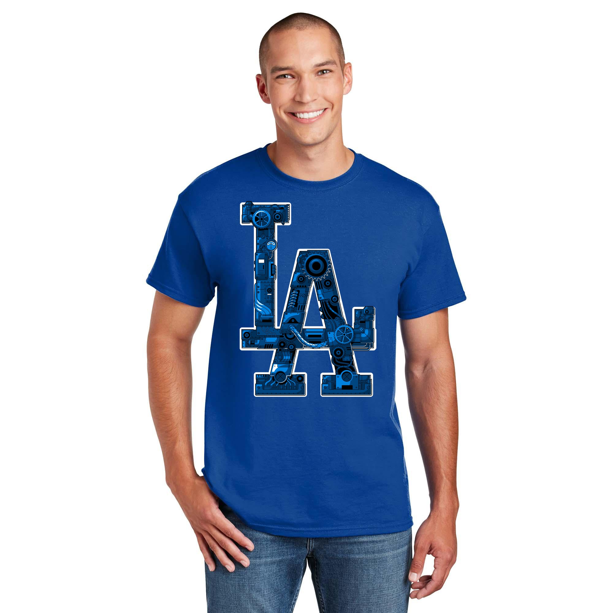 Los Angeles Steampunk Baseball Men's T-Shirt