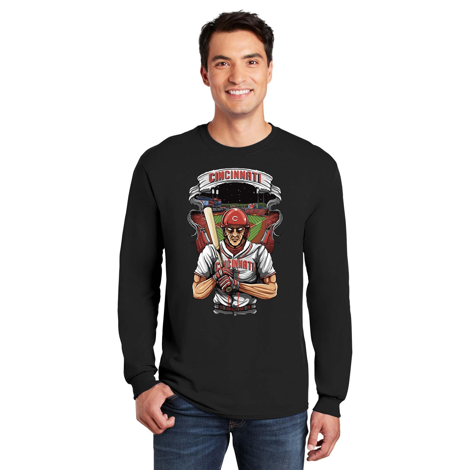 Cincinnati Baseball Long Sleeve Men's T-Shirt