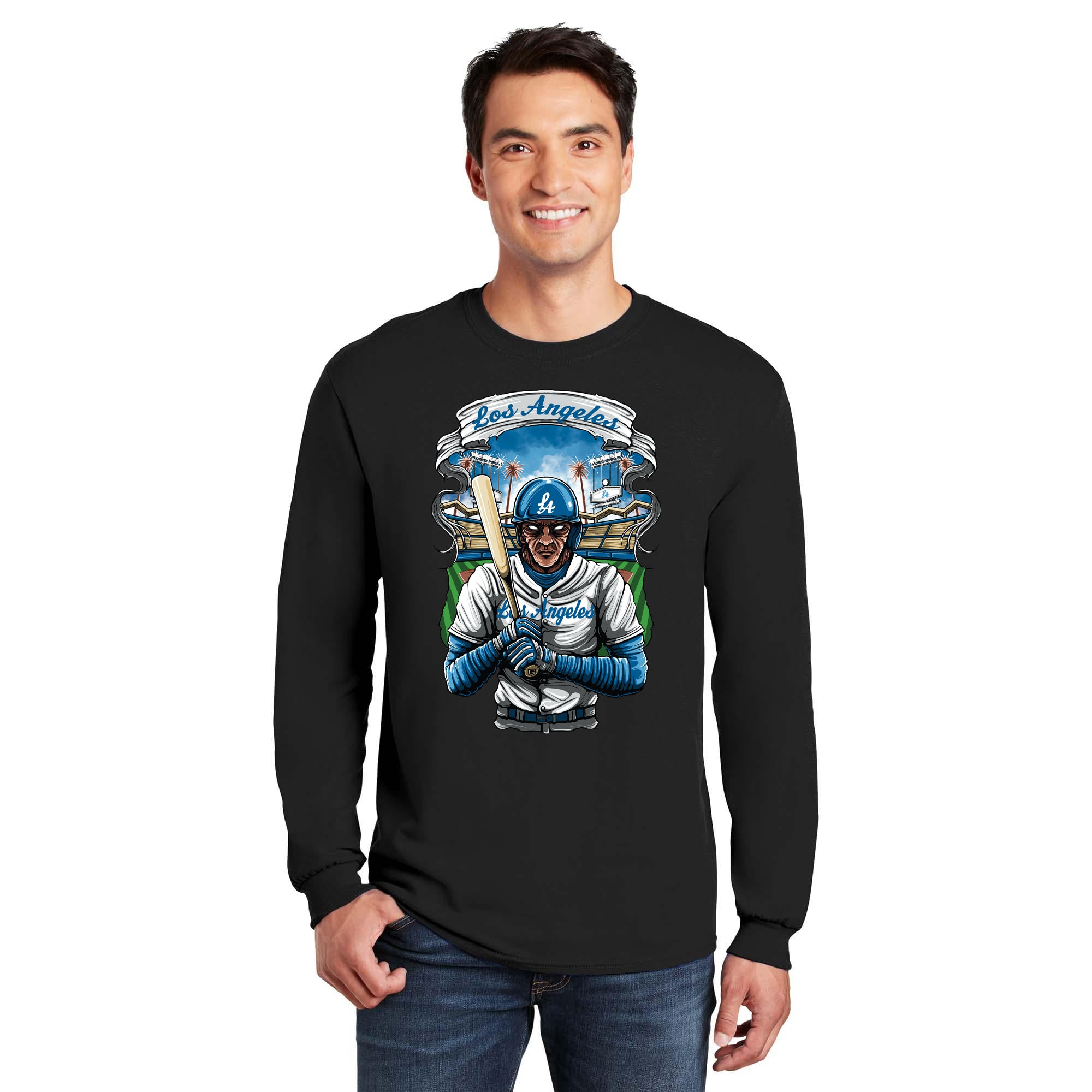 Los Angeles Baseball Long Sleeve Men's T-Shirt