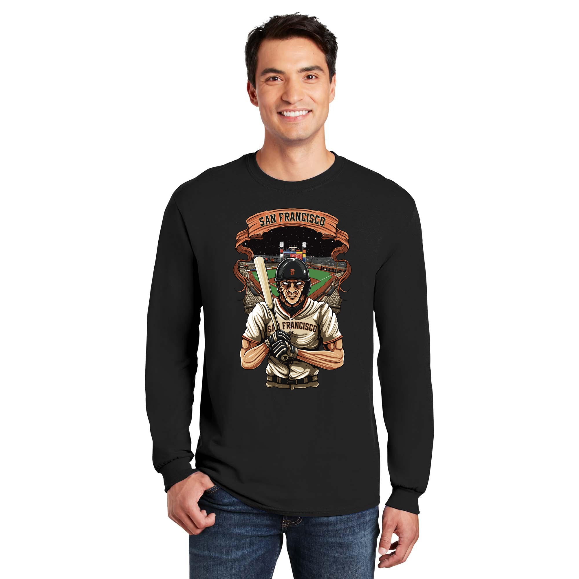 San Francisco Baseball Long Sleeve Men's T-Shirt