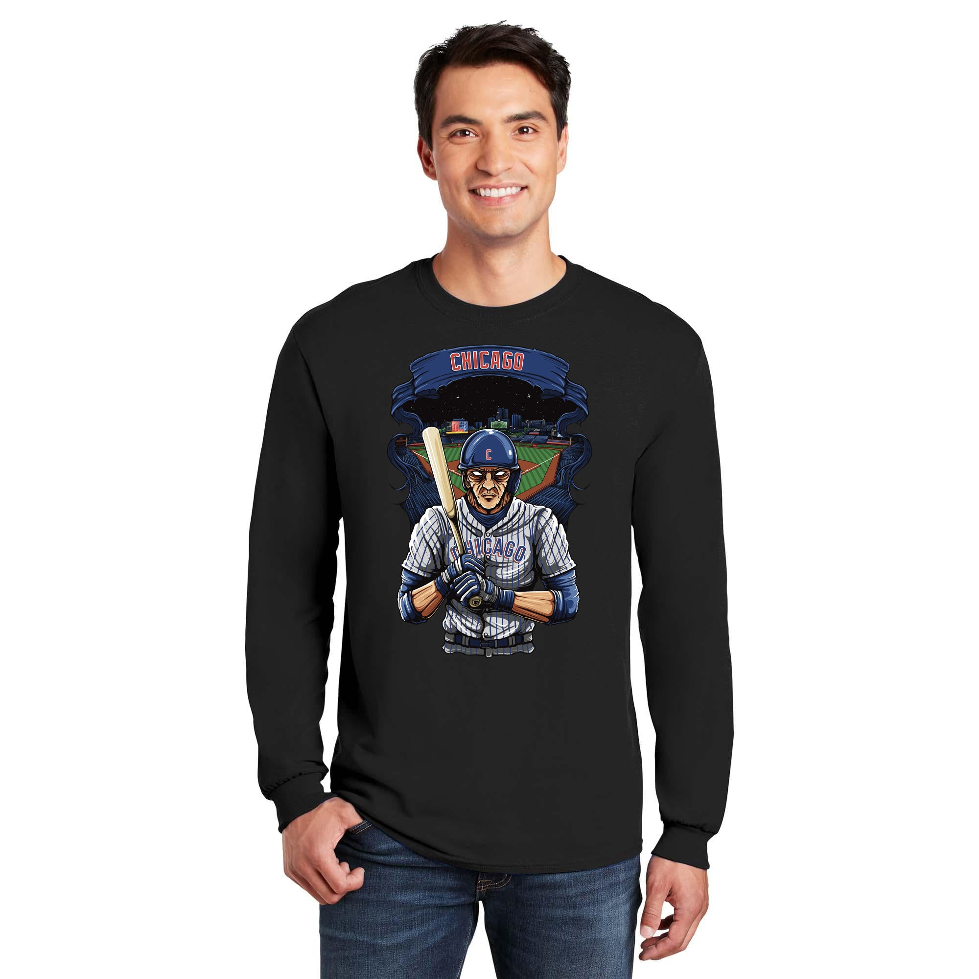Chicago Baseball Long Sleeve Men's T-Shirt