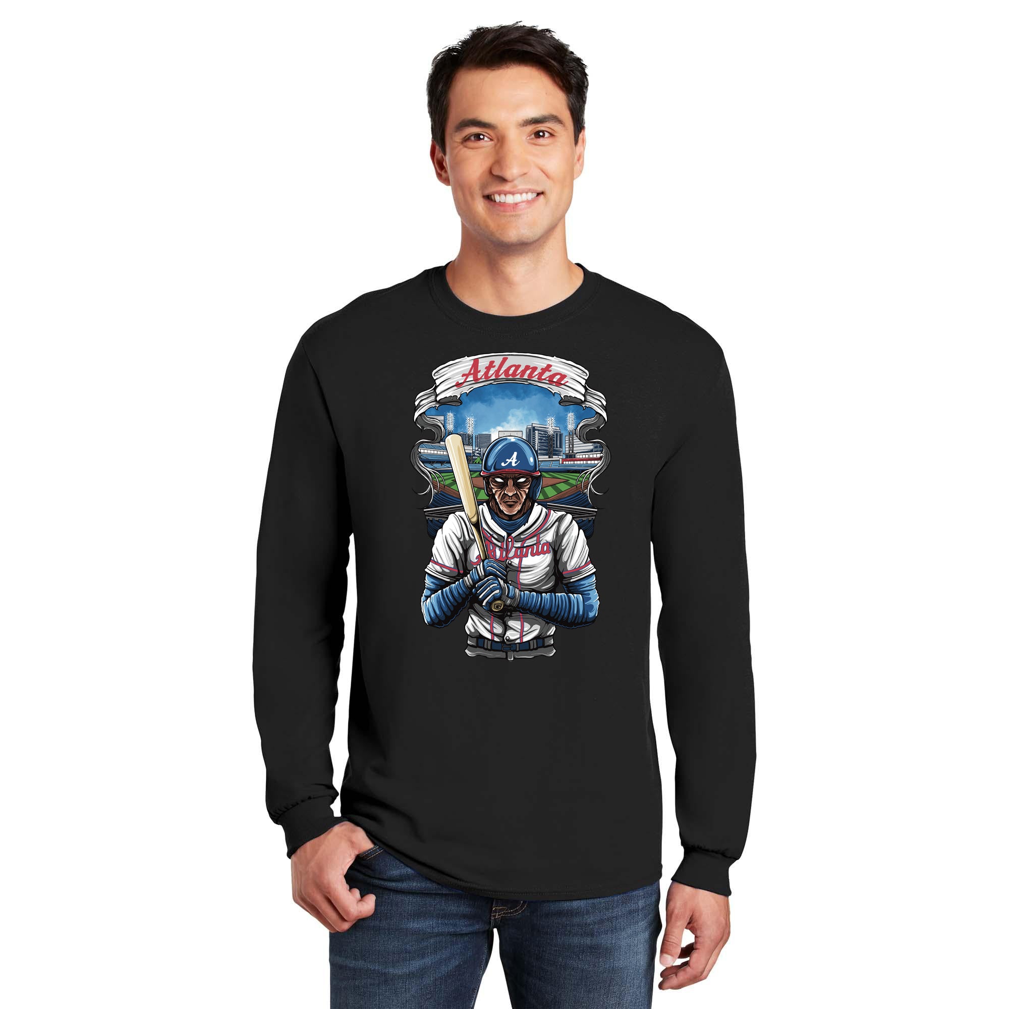 Atlanta Baseball Long Sleeve Men's T-Shirt