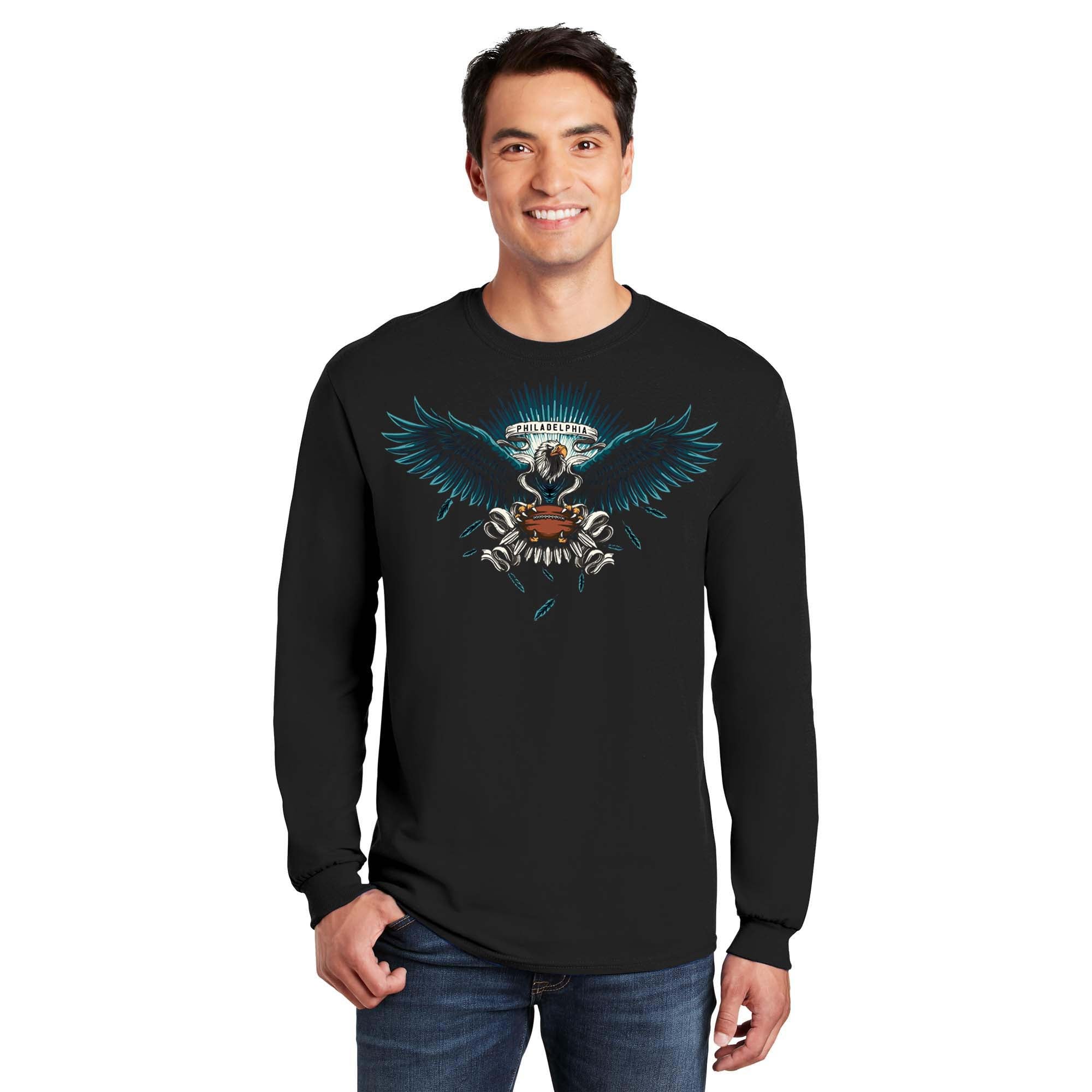 Philadelphia Football Wingspan Long Sleeve Men's T-Shirt