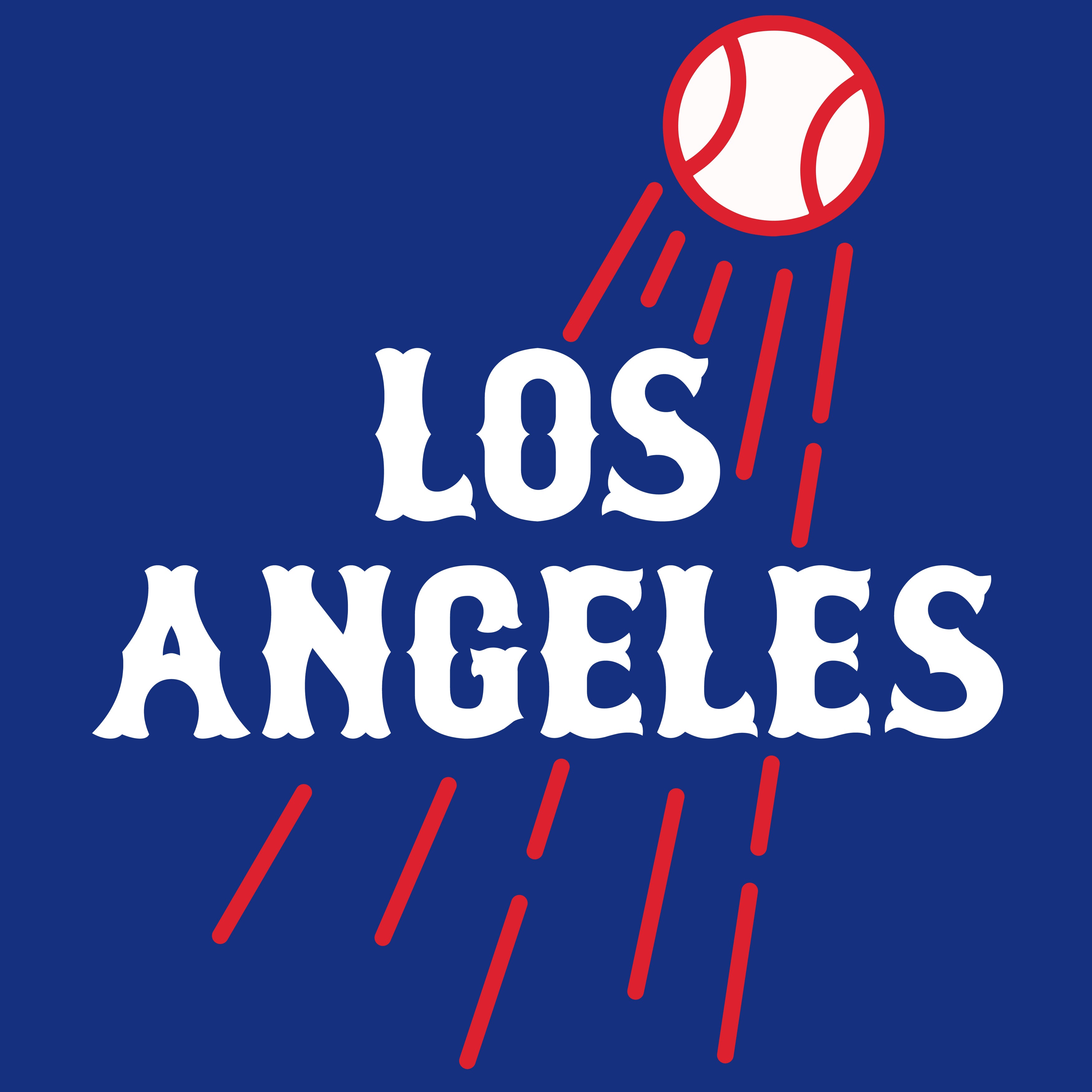 Los Angeles Baseball Men's T-Shirt
