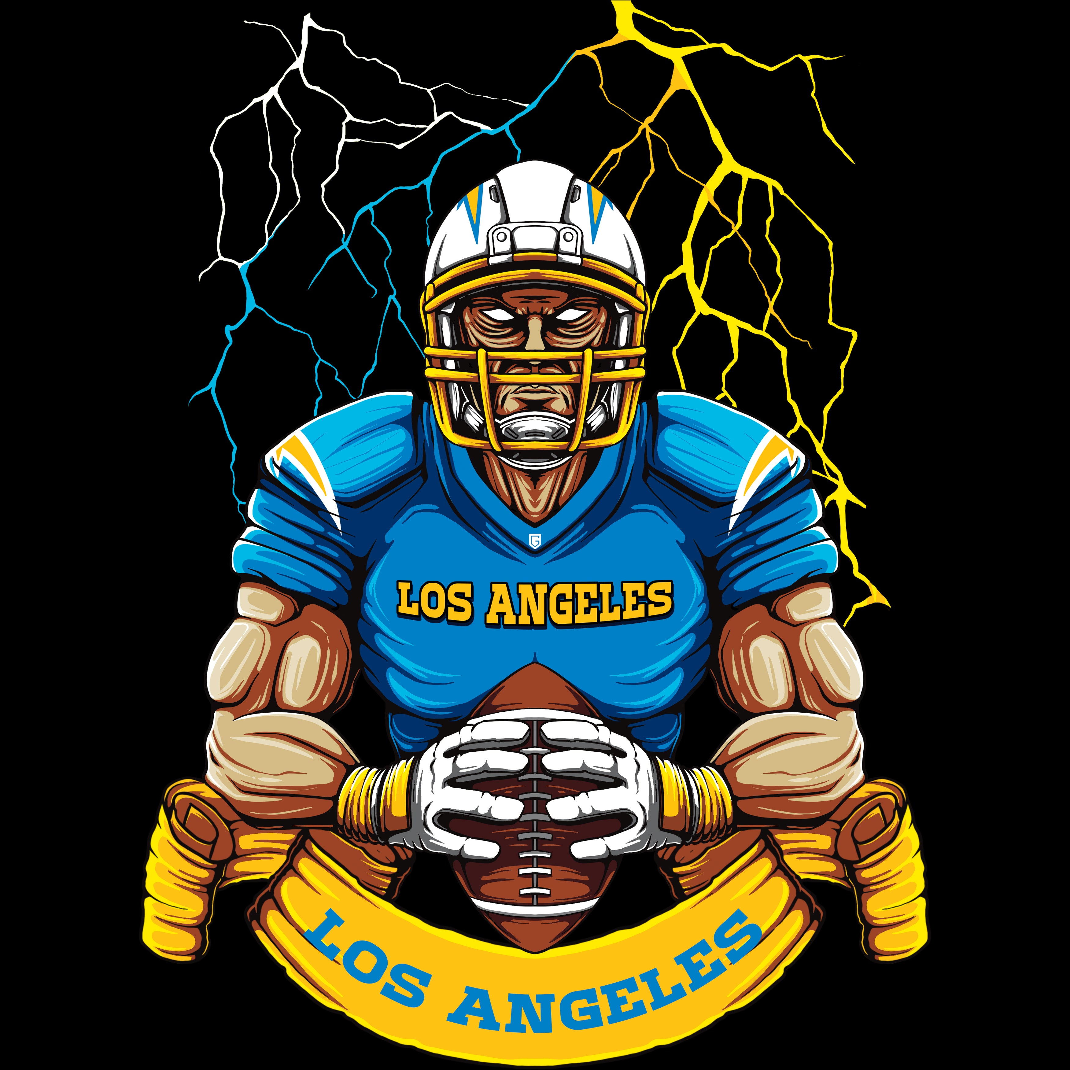 Los Angeles Lightning Strike Football Hoodies