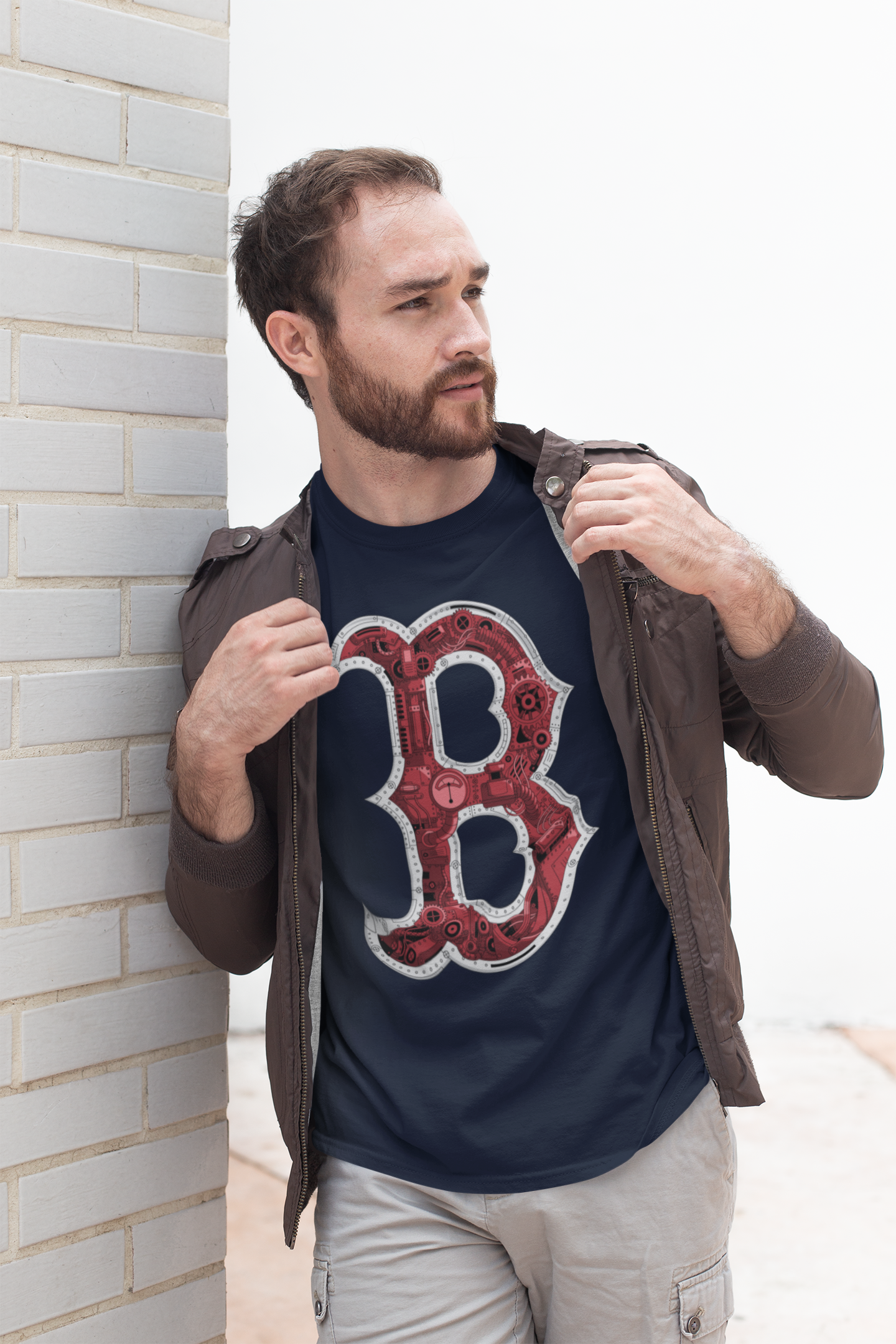 Boston Steampunk Baseball Men's T-Shirt