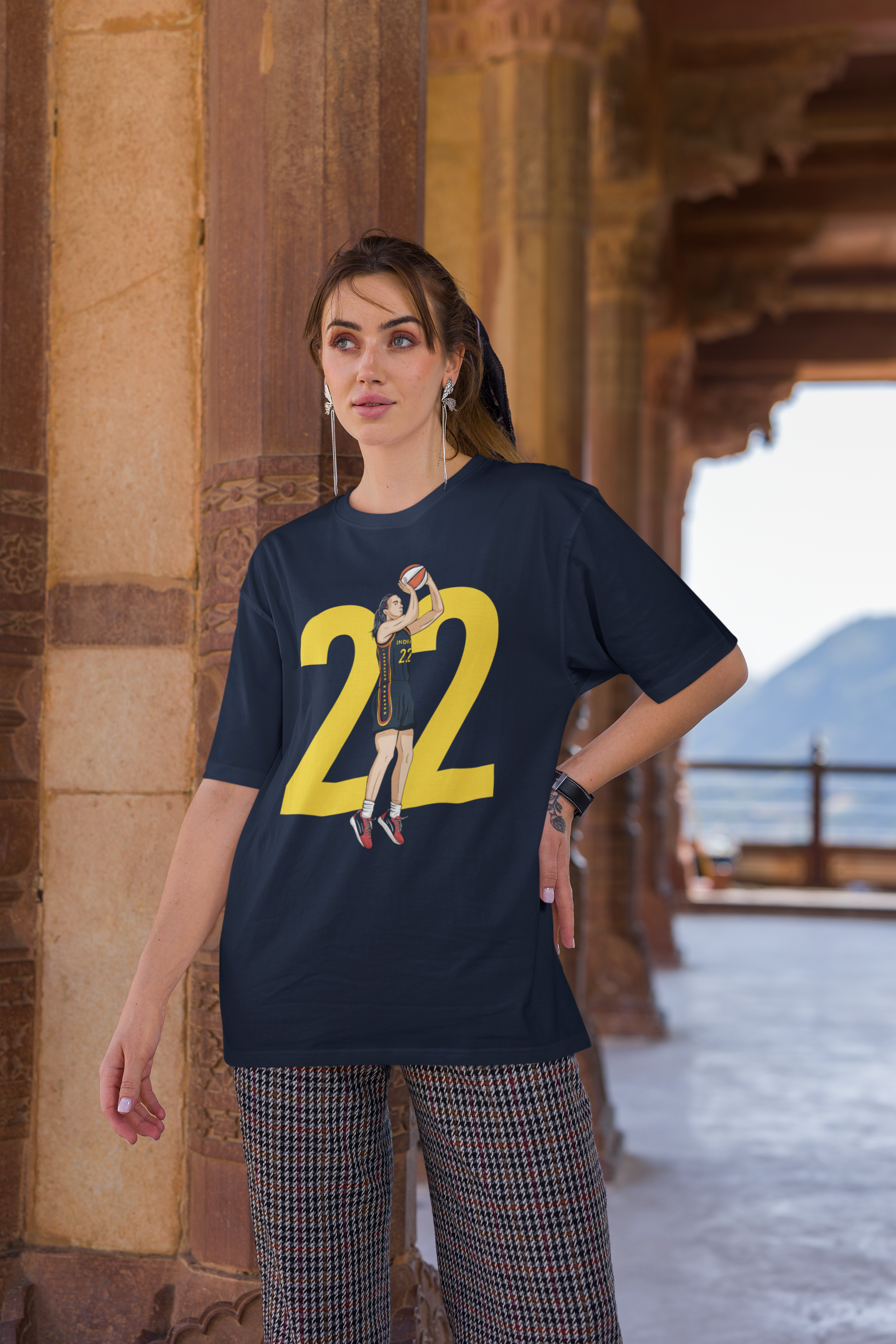 Caitlin Indiana Player #22 Basketball Men's Women's T-Shirt