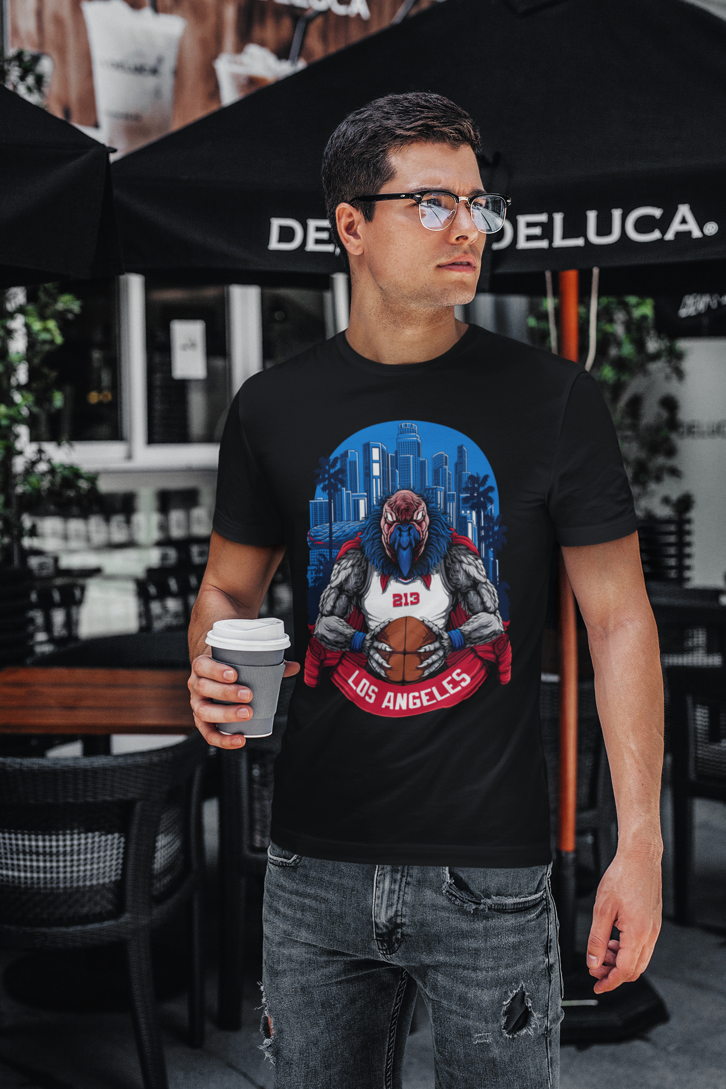 Los Angeles Basketball Chuck Men's T-Shirt
