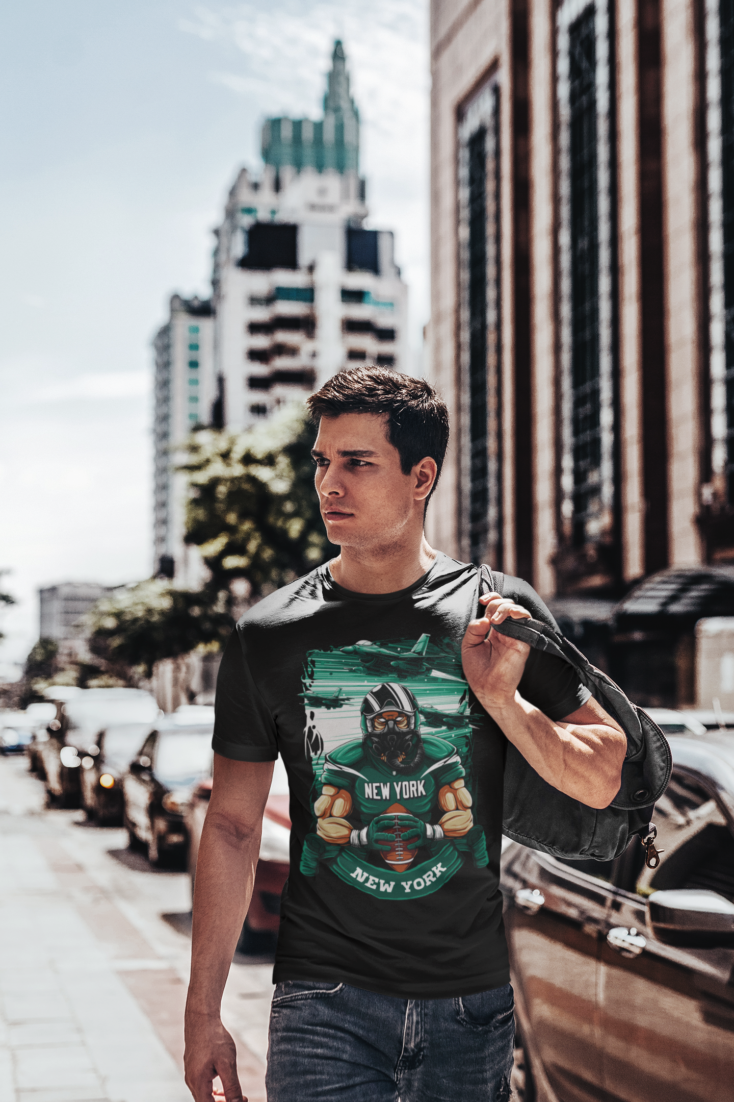 New York F-16 Football Men's T-Shirt