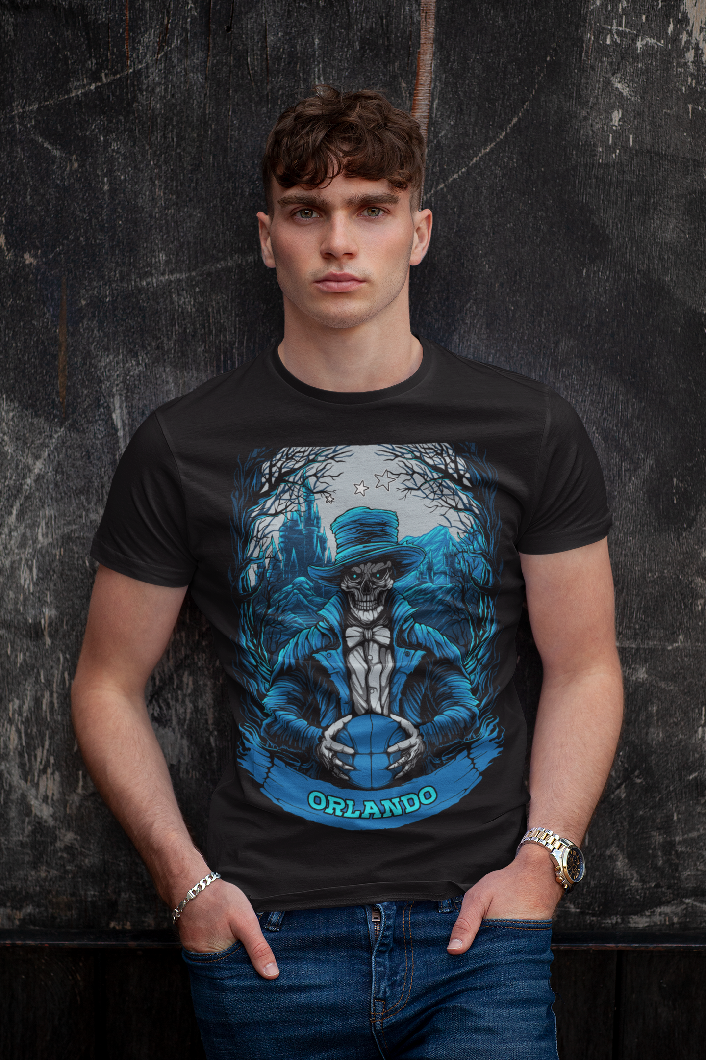 Orlando Basketball Men's Graphic T-Shirt