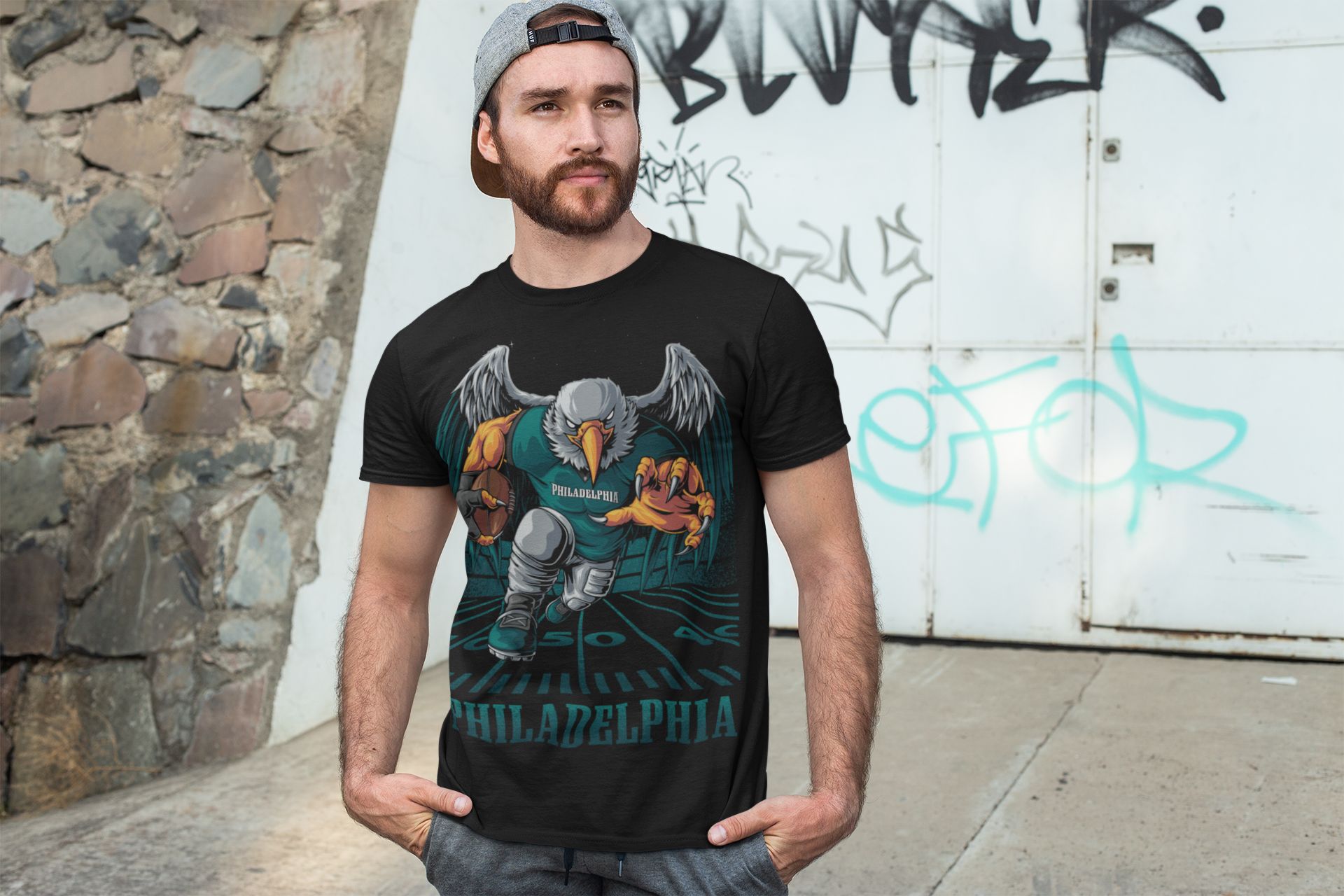 Philadelphia Football Rush Men's T-Shirt