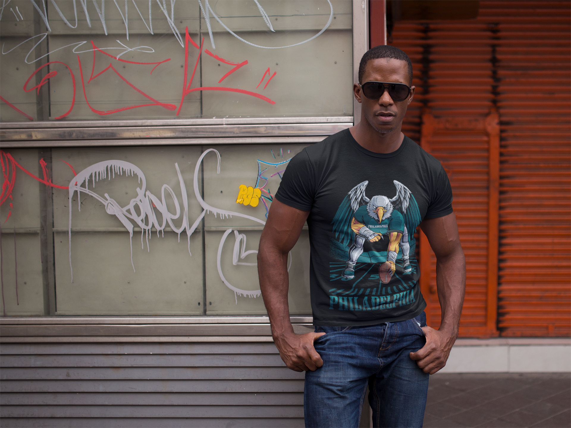 Philadelphia Football Snap Men's Graphic T-Shirt