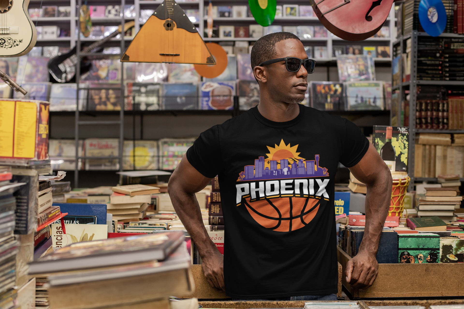 Phoenix Basketball Skyline Men's T-Shirt