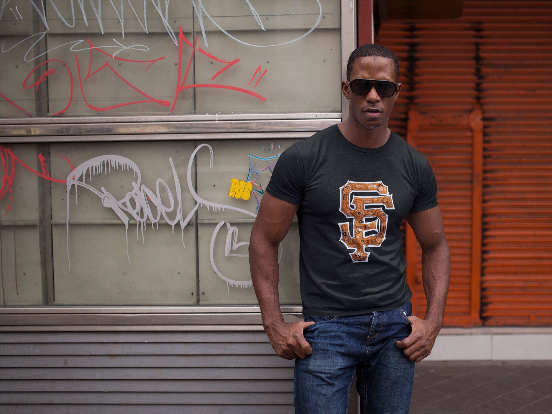 San Francisco Steampunk Baseball Men's T-Shirt