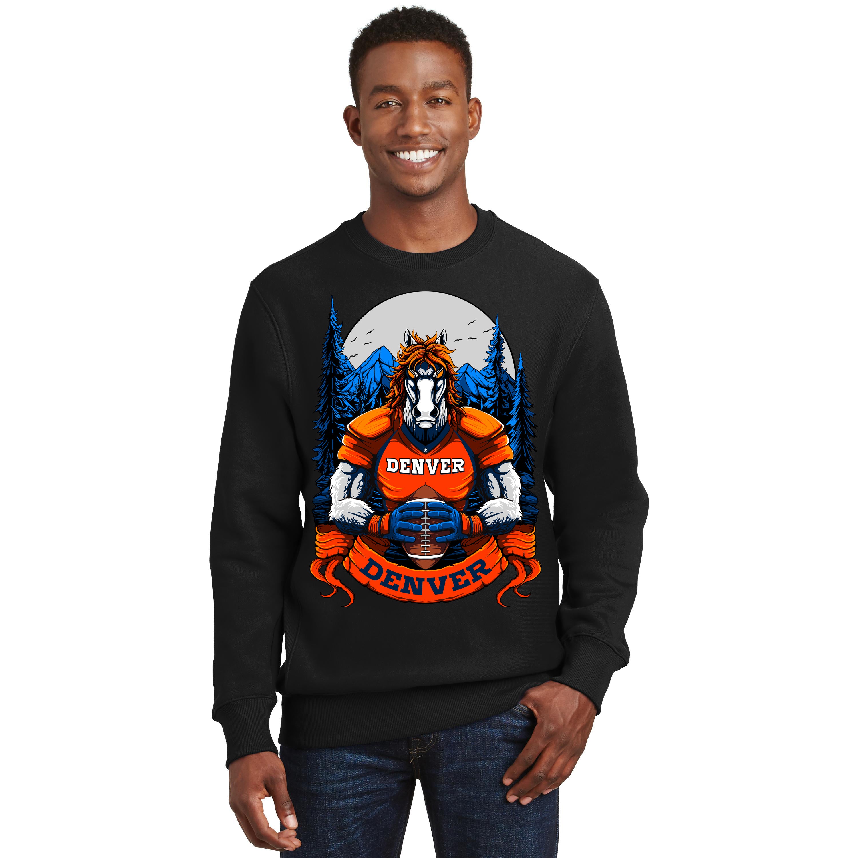 Denver Football Men's Graphic Sweatshirt