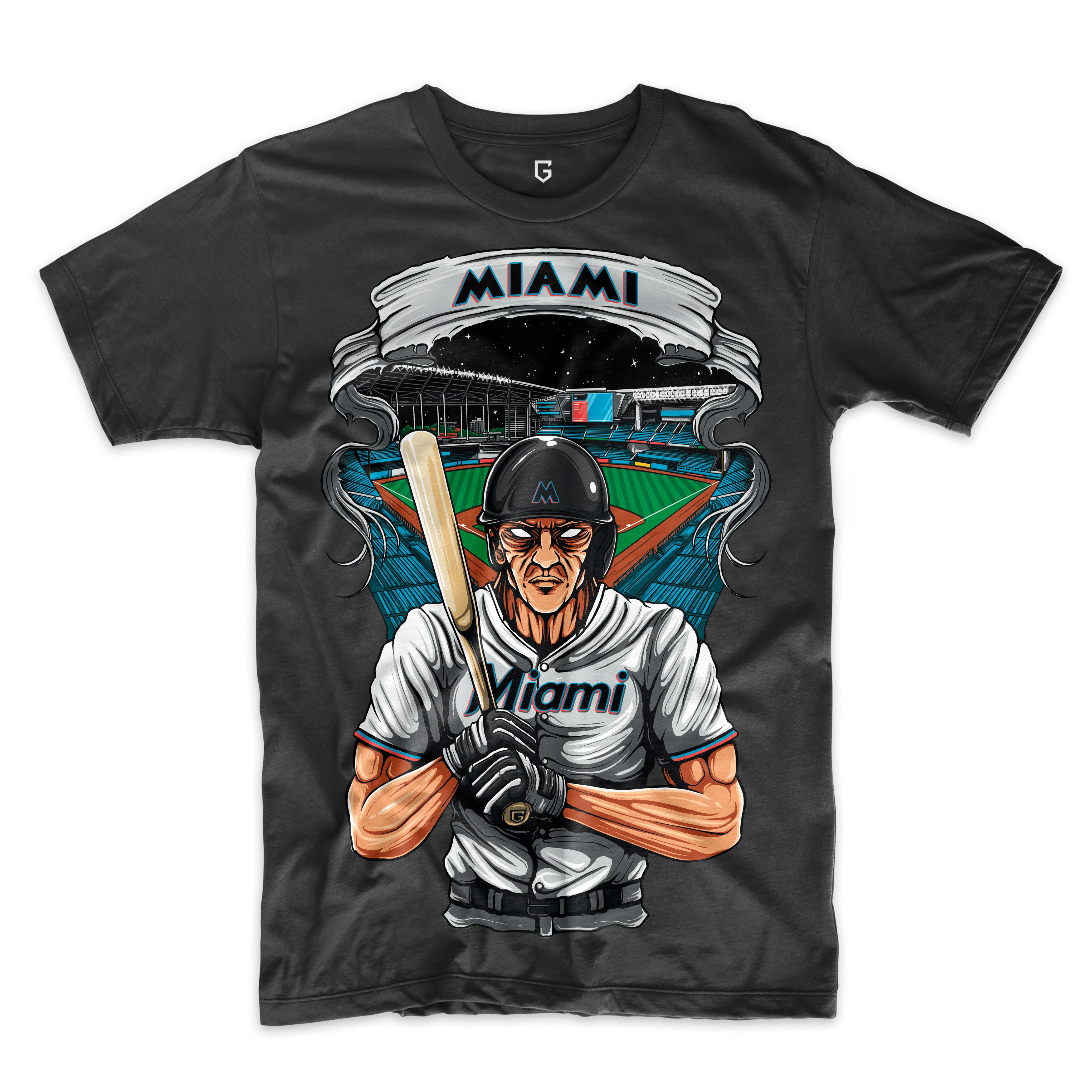 Miami Baseball Men's Graphic T-Shirt
