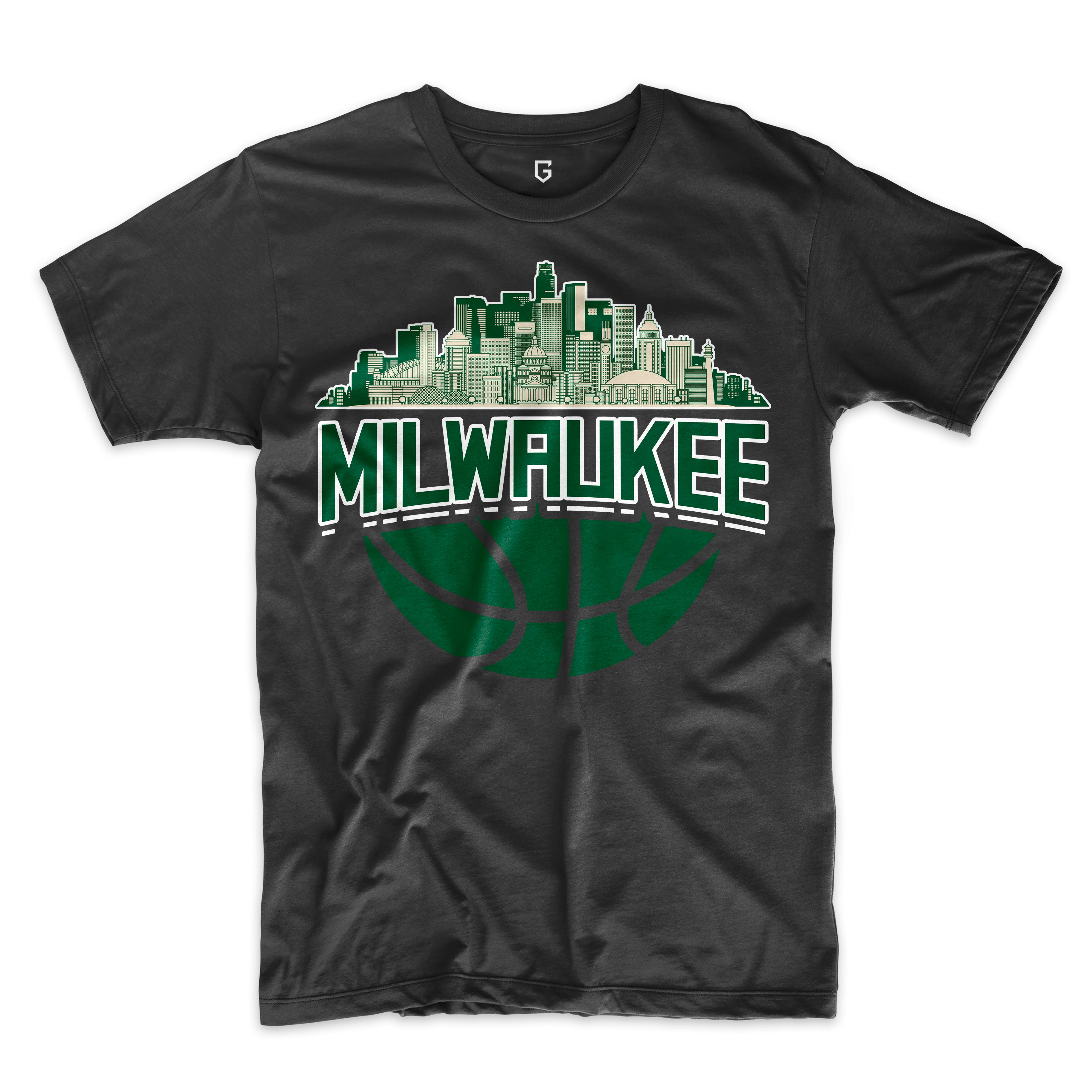 Milwaukee Basketball Skyline Men's T-Shirt