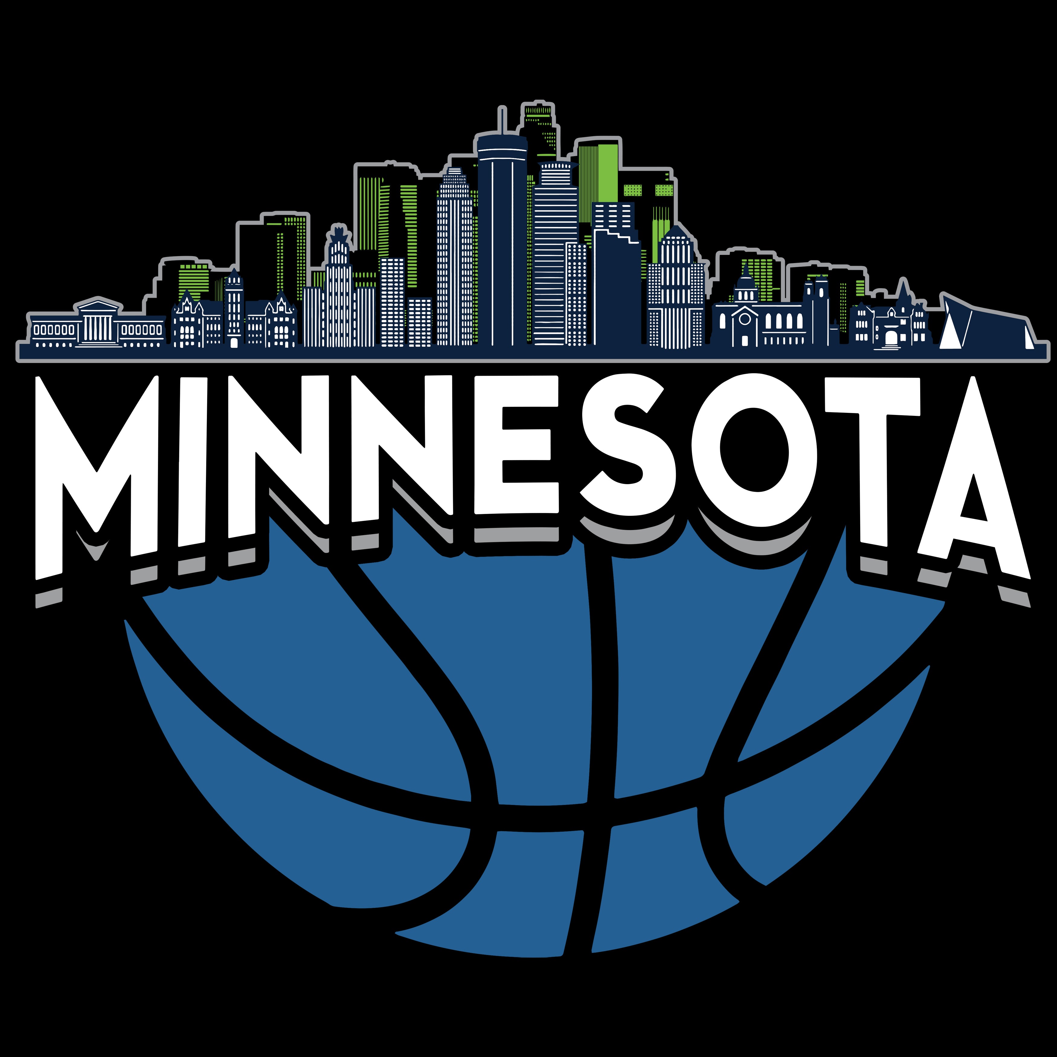 Minnesota Basketball Skyline Men's T-Shirt