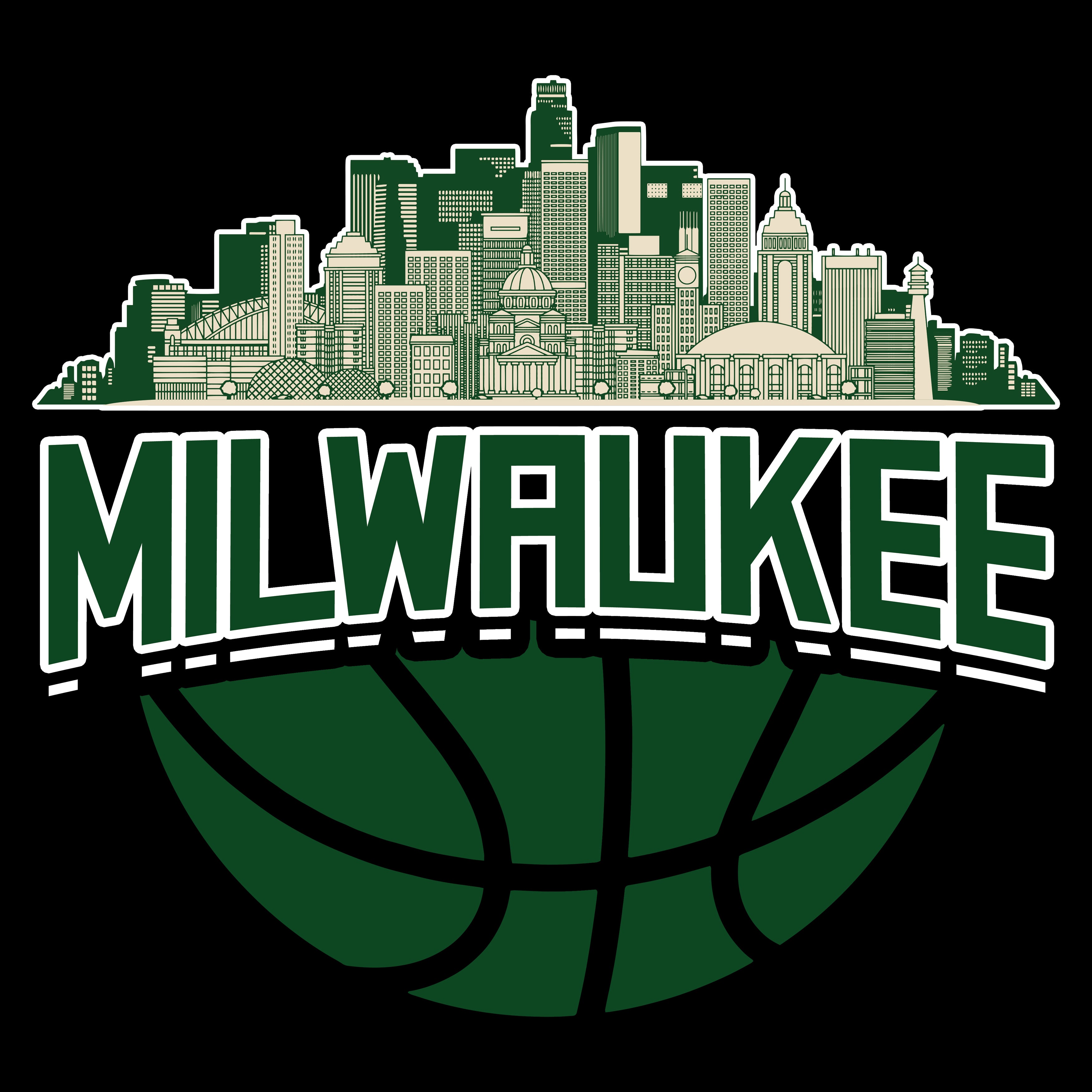Milwaukee Basketball Skyline Men's T-Shirt